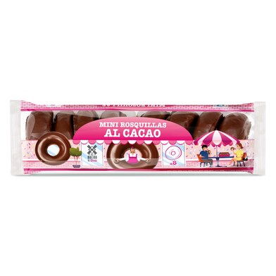 Mini rosquillas al cacao El molino de Dia bandeja 155 g-0 Mini rosquillas al cacao El molino de Dia bandeja 155 g-0