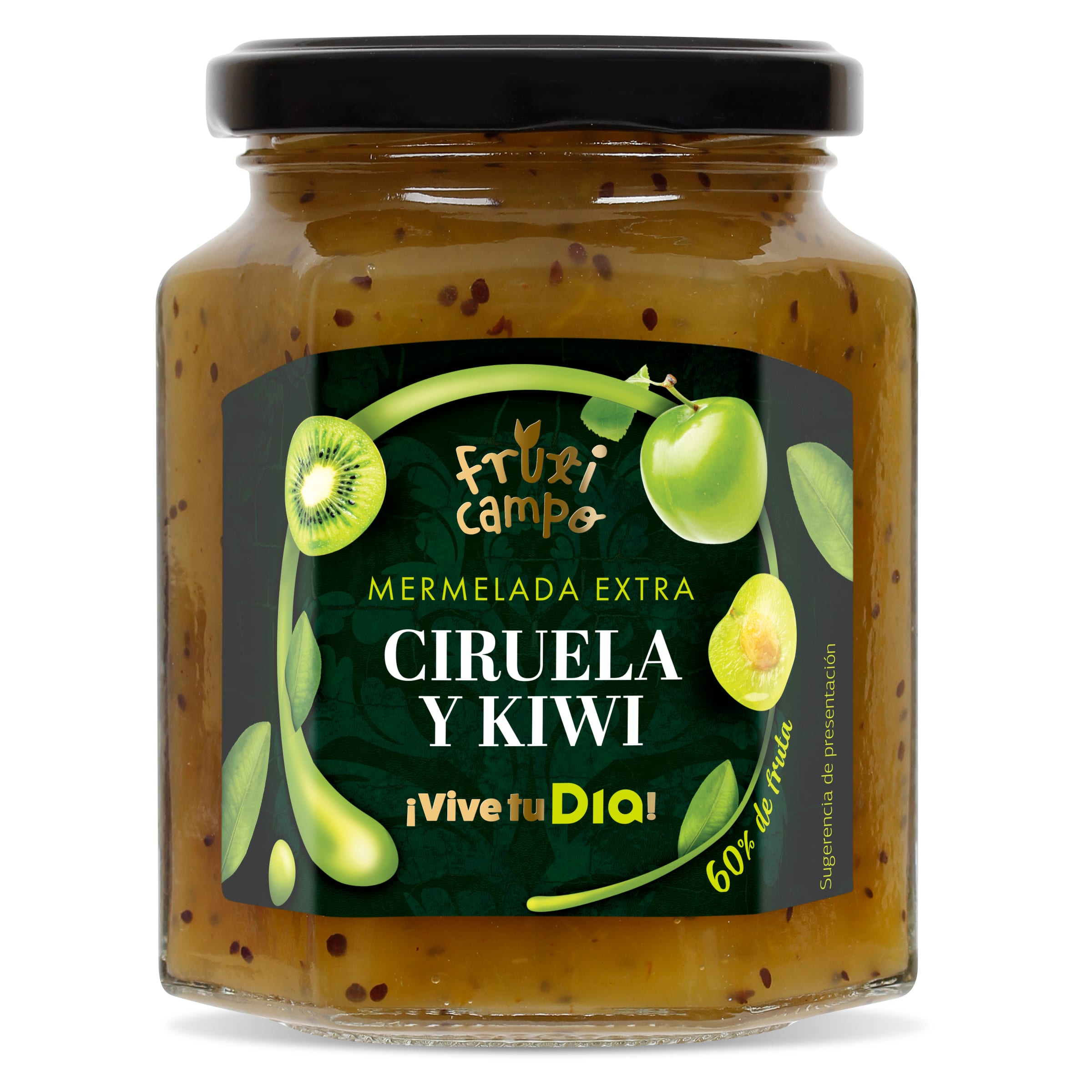 DIA DELICIOUS mermelada de ciruela y kiwi extra 60% fruta frasco 320 gr