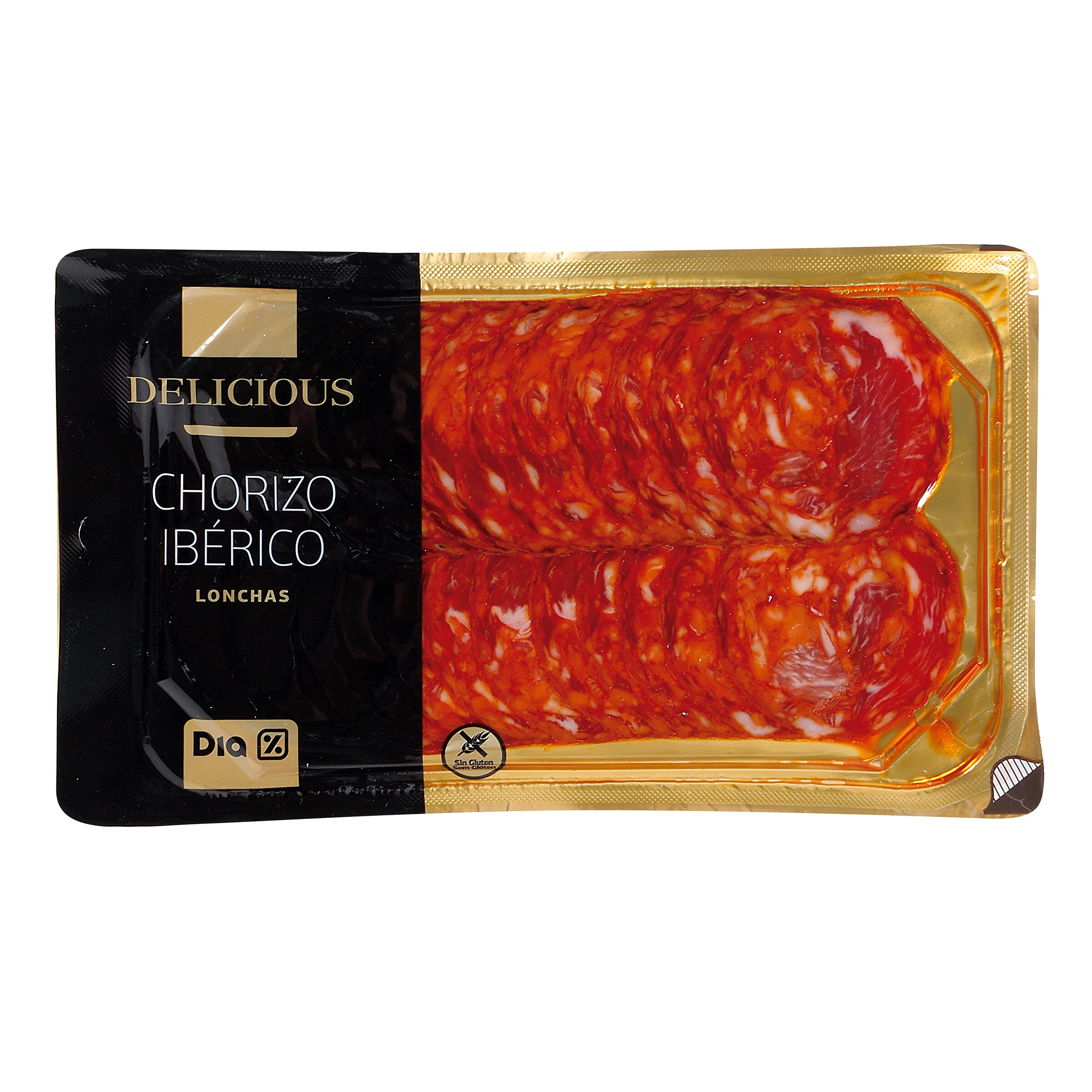 DIA DELICIOUS chorizo ibérico lonchas envase 100 gr