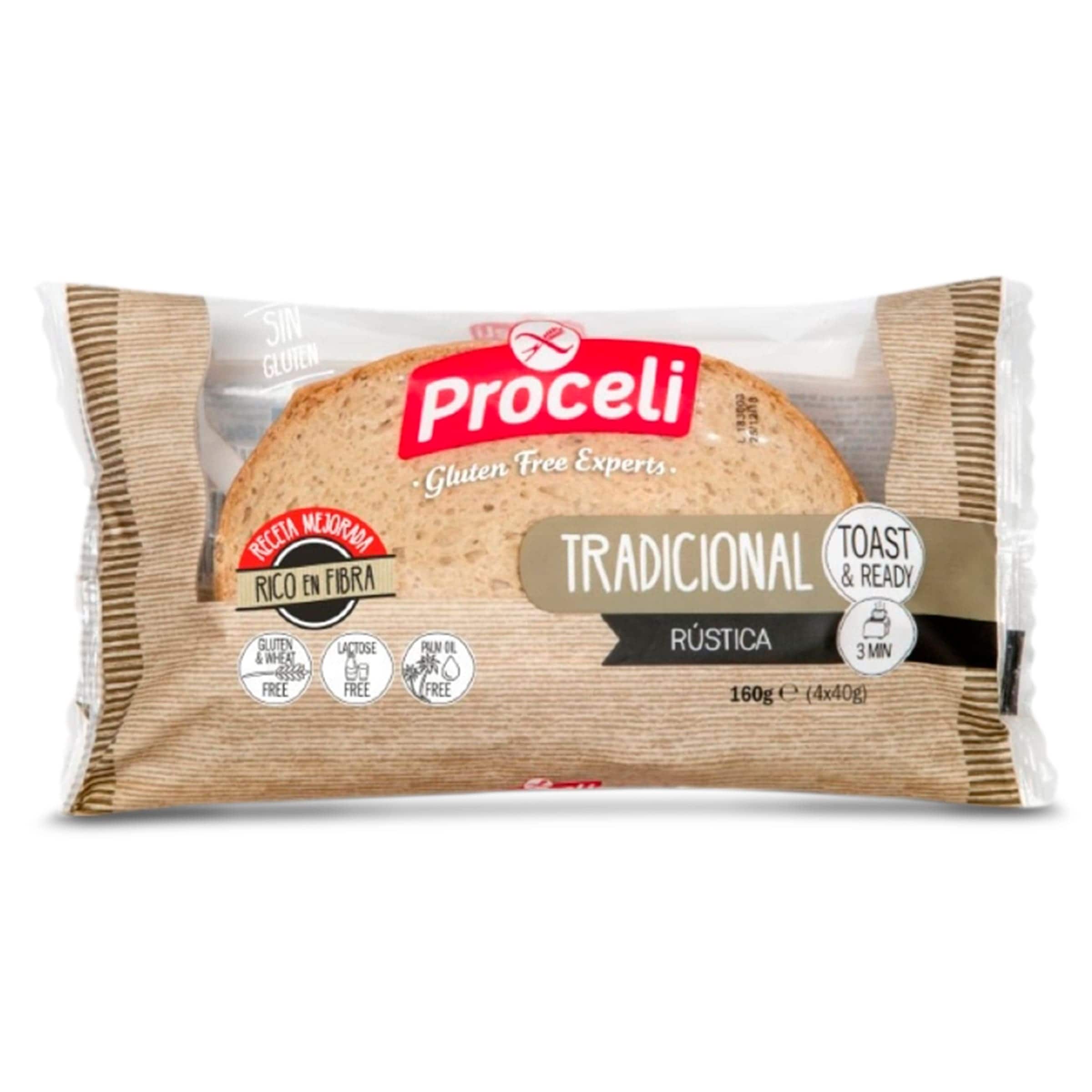Pan tradicional sin gluten Proceli bolsa 160 g - Supermercados DIA