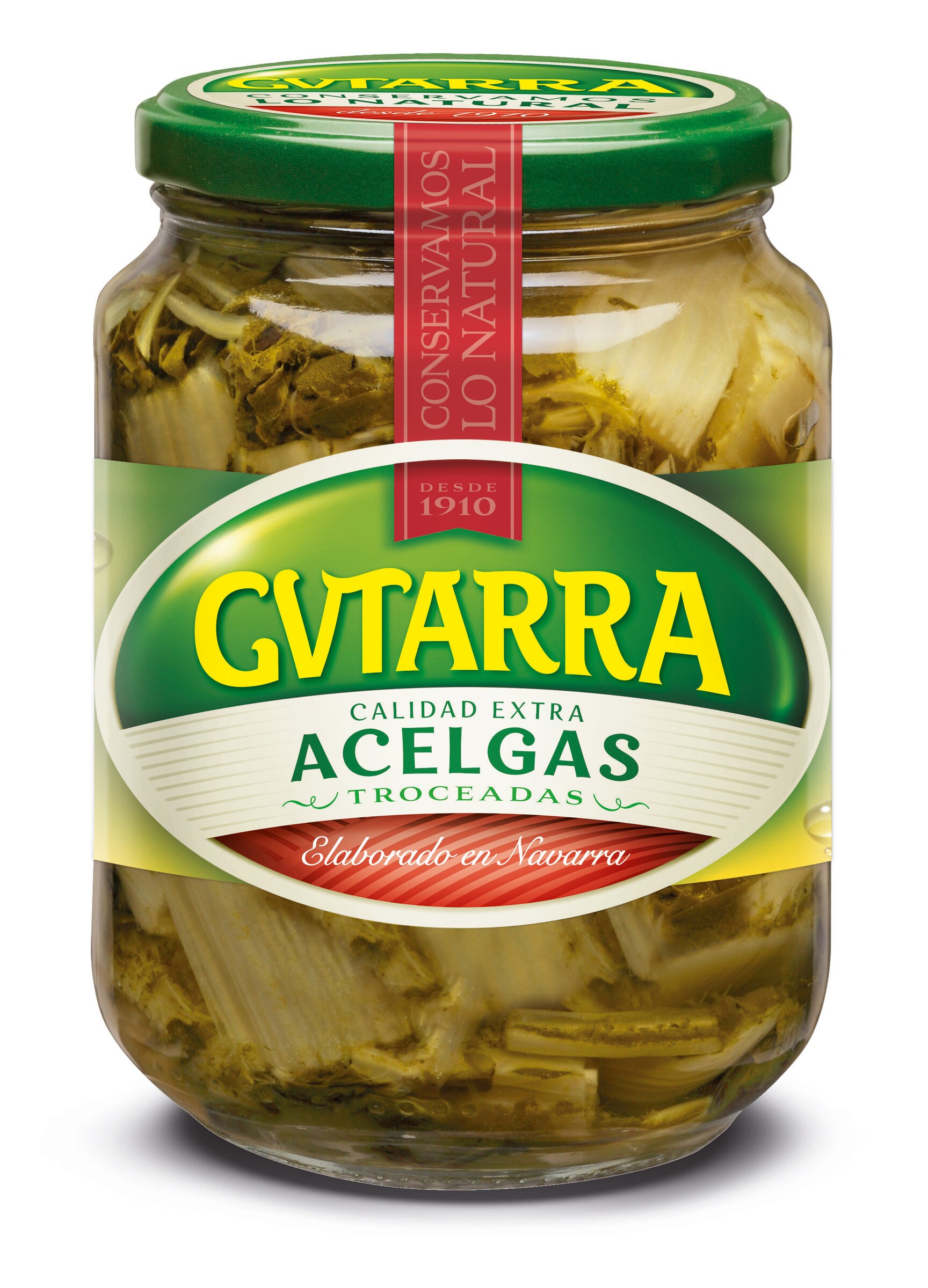 GVTARRA acelgas troceadas frasco 425 gr