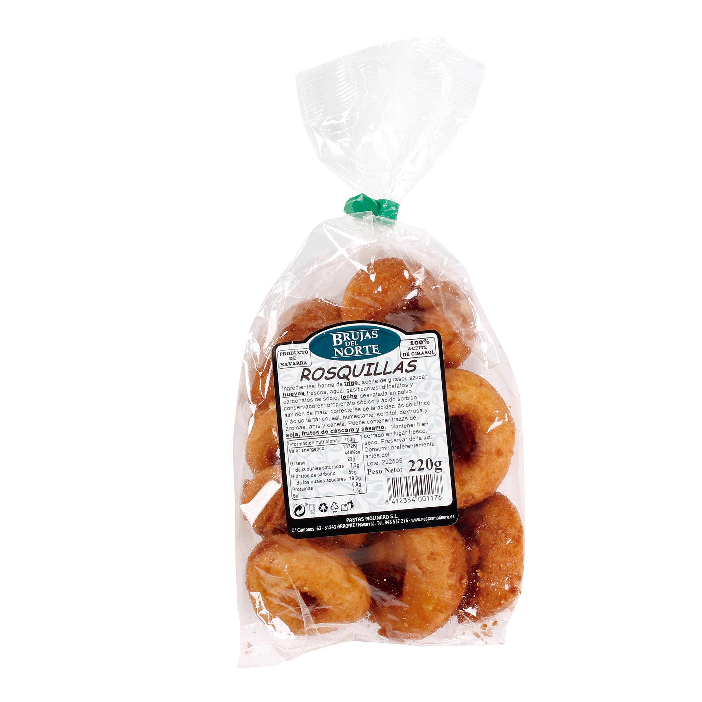 BRUJAS DEL NORTE rosquillas bolsa 220 gr