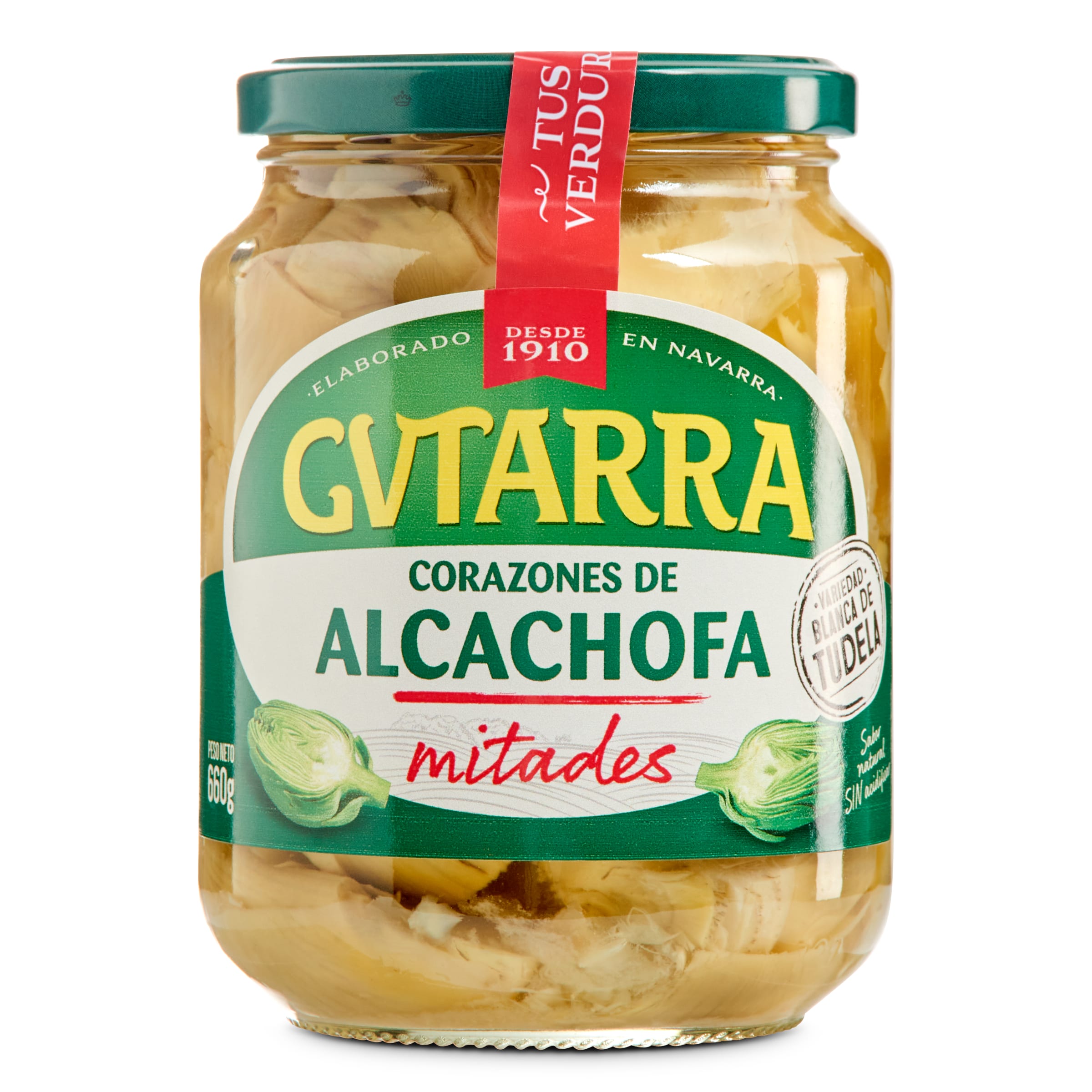 GUTARRA corazones de alcachofa en mitades frasco 400 gr