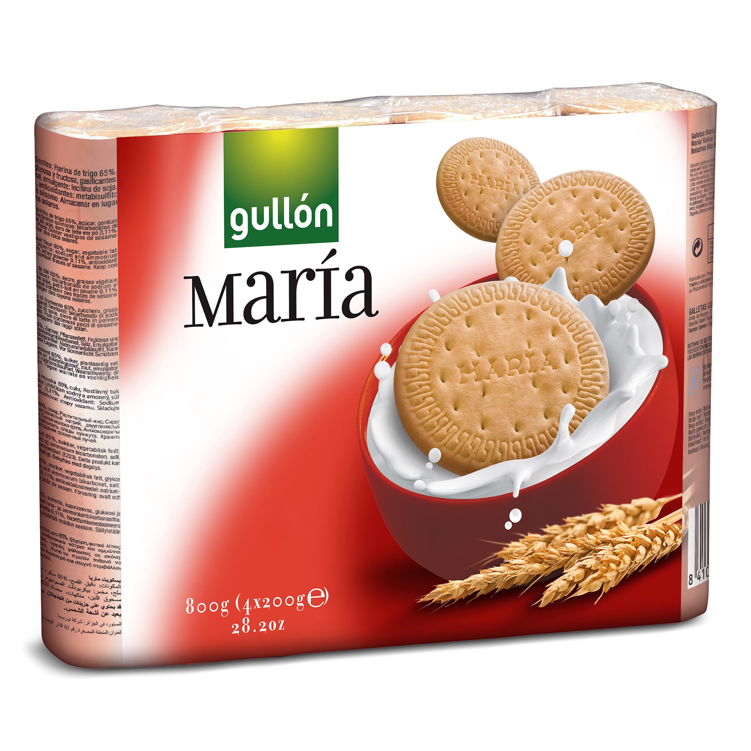 GULLON galleta maría paquete 4 x 200 gr