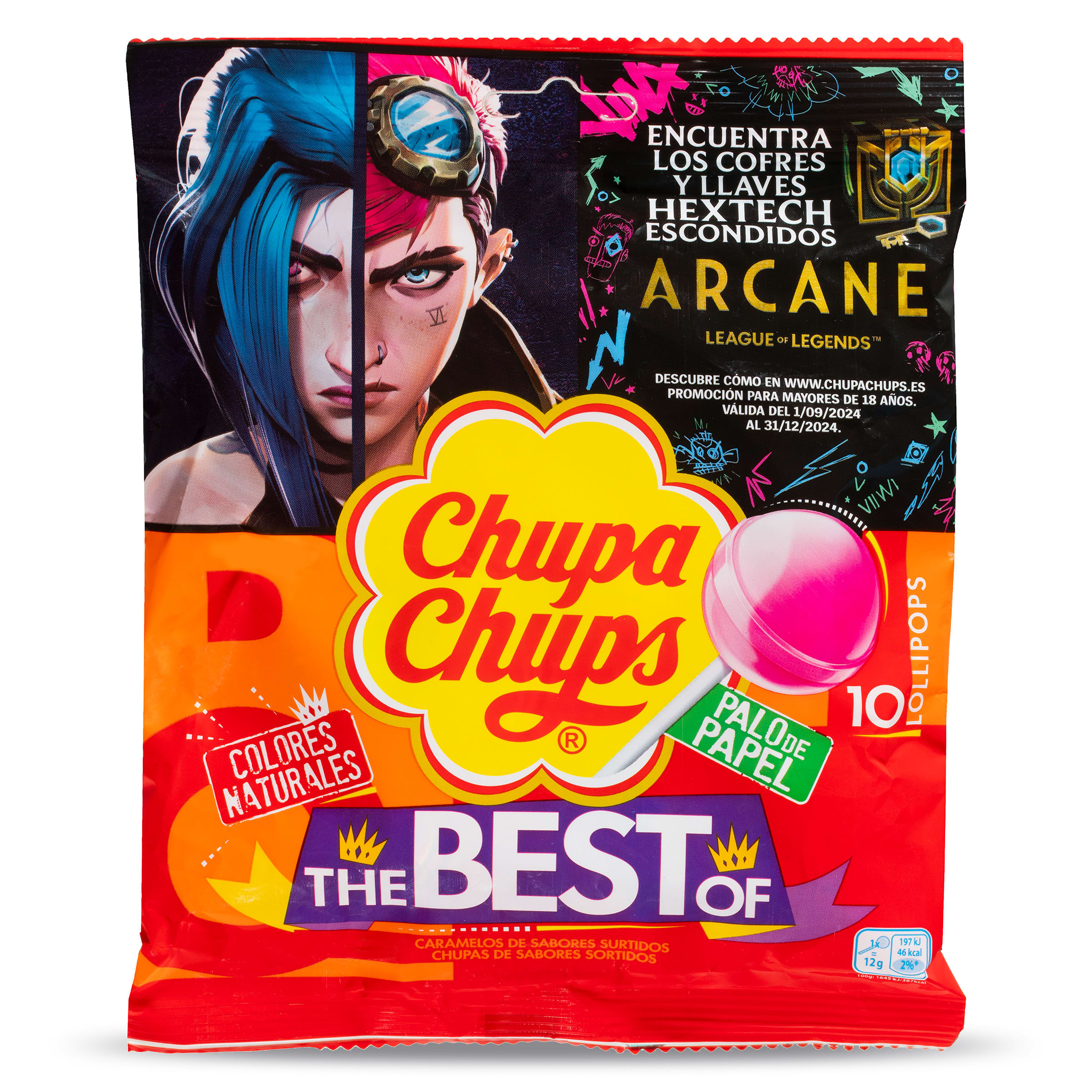 Caramelos con palo Chupa Chups bolsa 120 gr