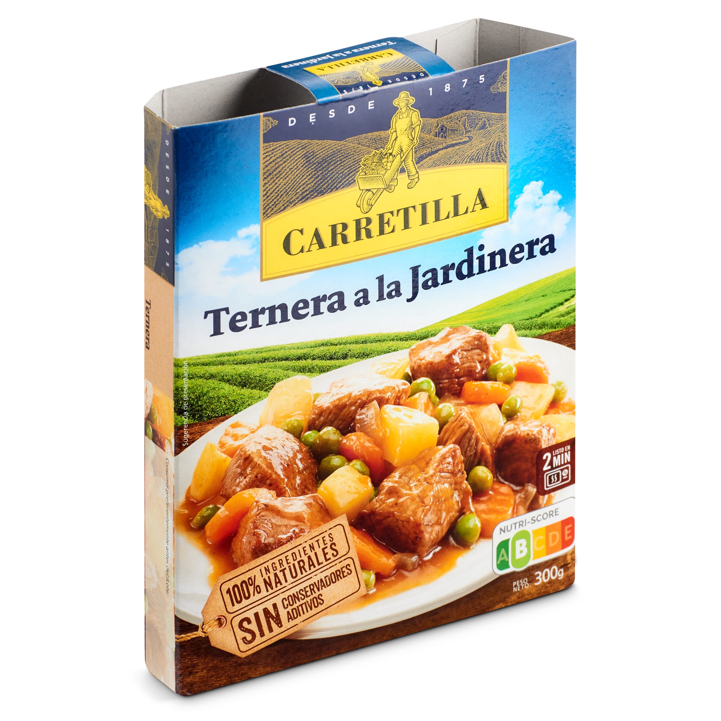 CARRETILLA ternera a la jardinera bandeja 300 gr