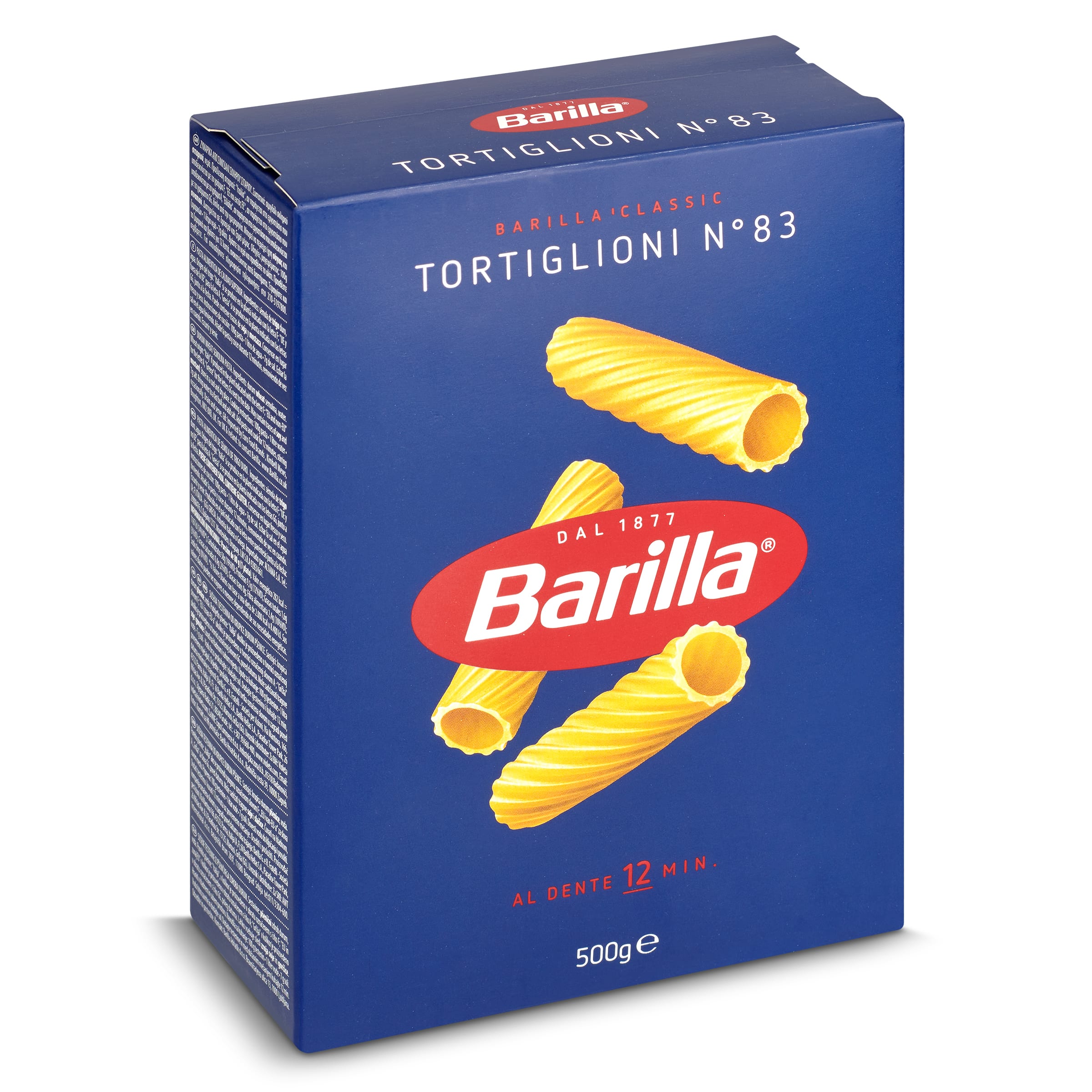 Pasta tortiglioni nº 83 Barilla caja 500 g