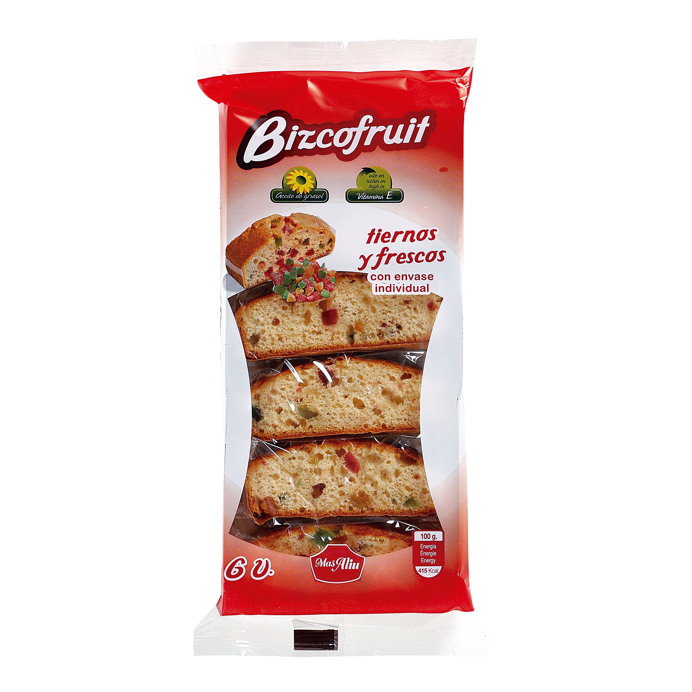 INPANASA Bizcofruit tiernos y frescos paquete 150 gr