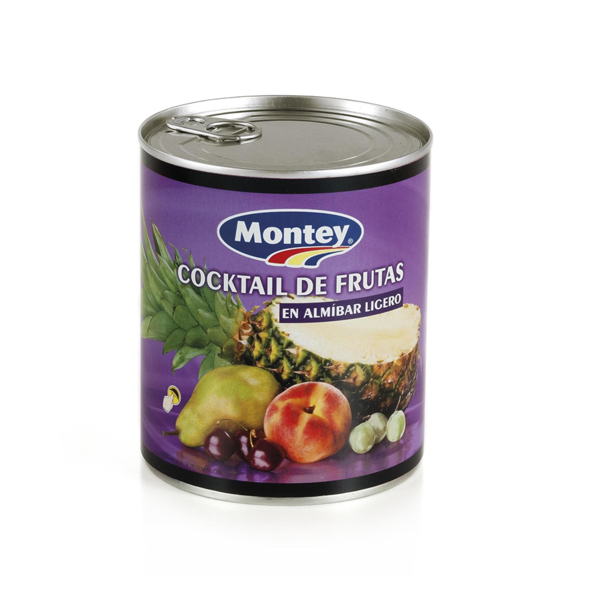 MONTEY cocktail de frutas en almíbar lata 480 gr