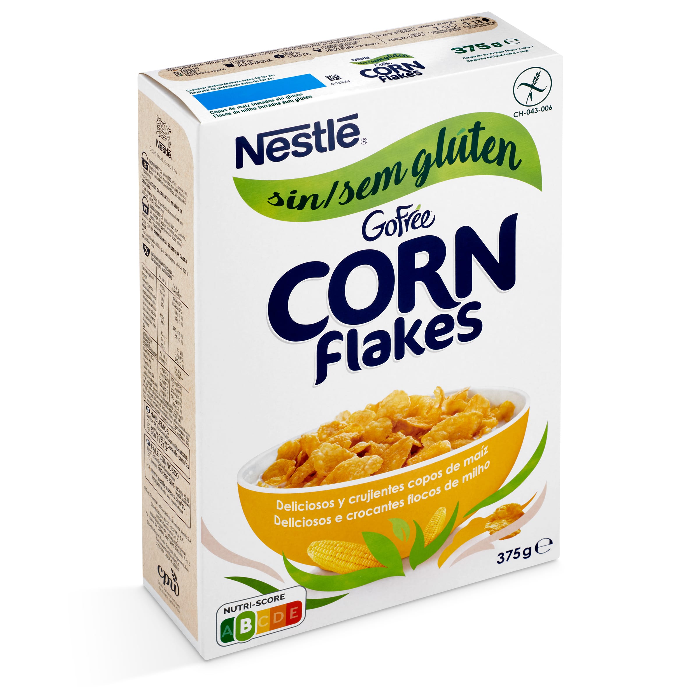 Corn Flakes sin azúcar Mercadona - Ingredientes, valores nutricionales
