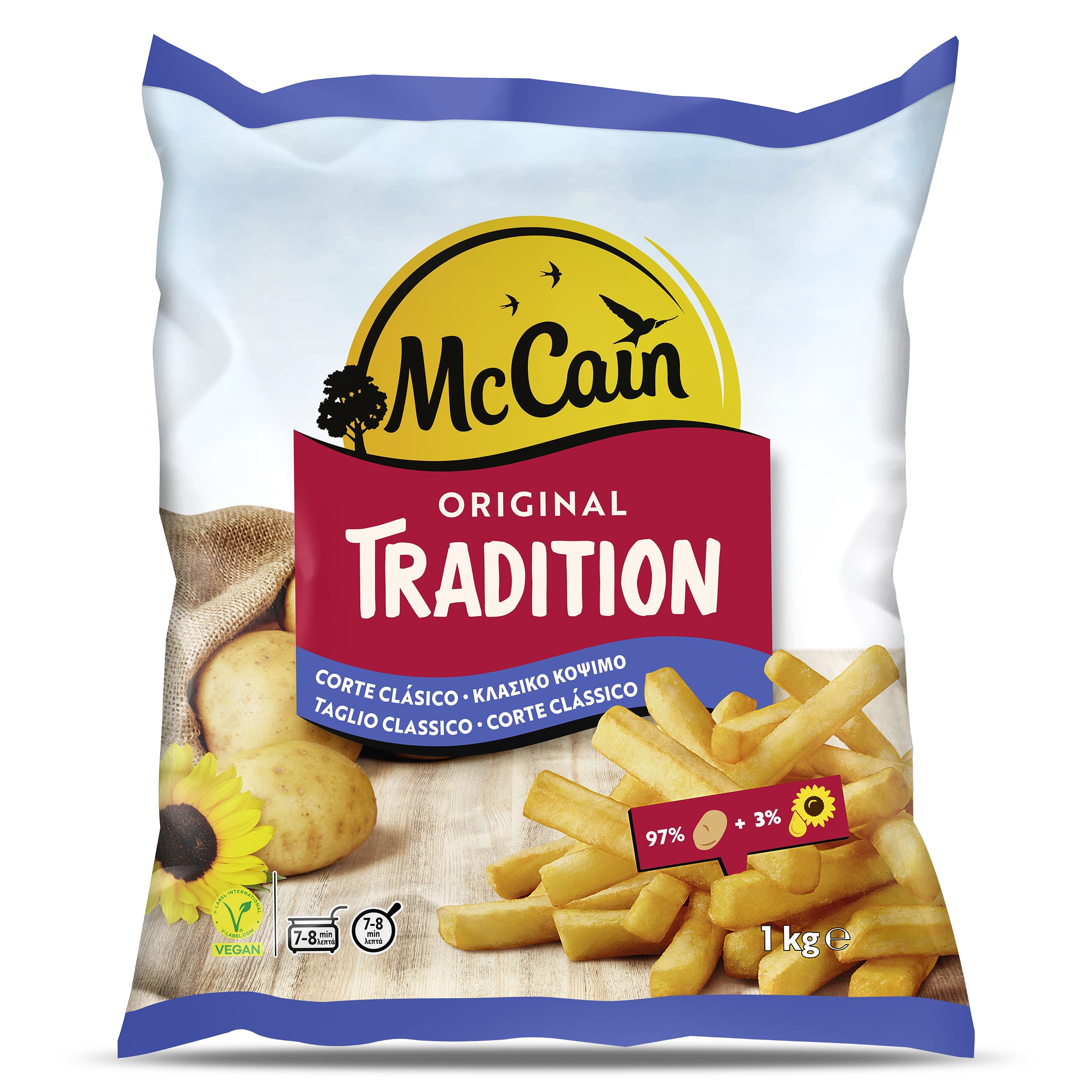 Patatas fritas tradition MCCAIN BOLSA 1 KG - Supermercados DIA