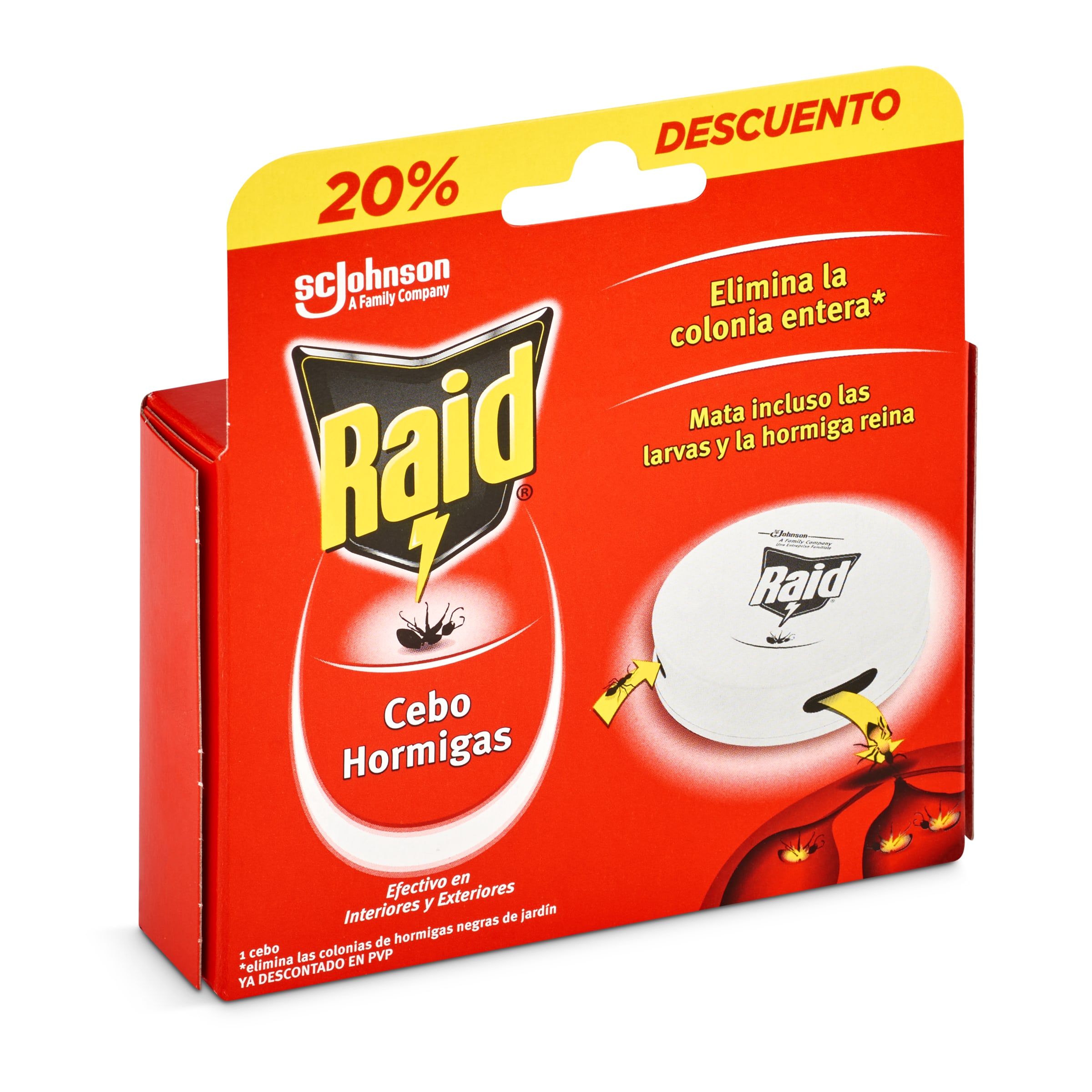 RAID cebo para hormigas caja 1 ud