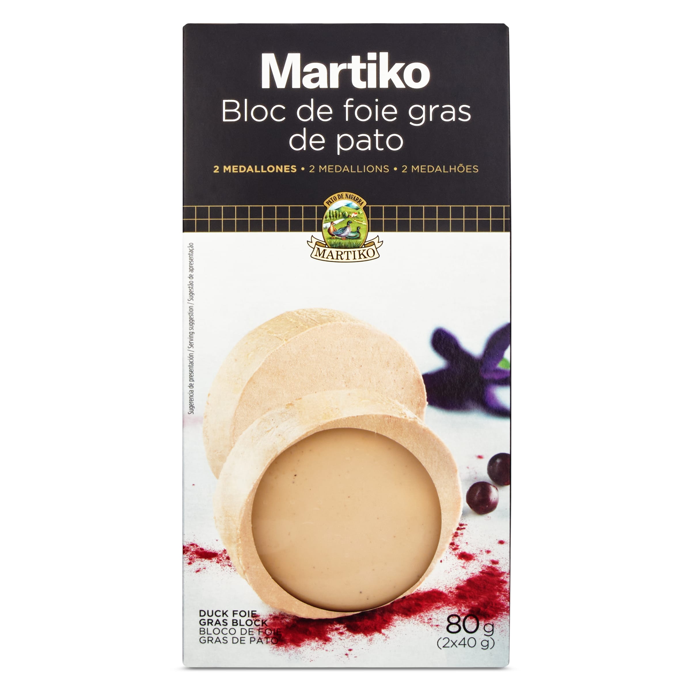 MARTIKO bloc de foie gras de pato 80 gr