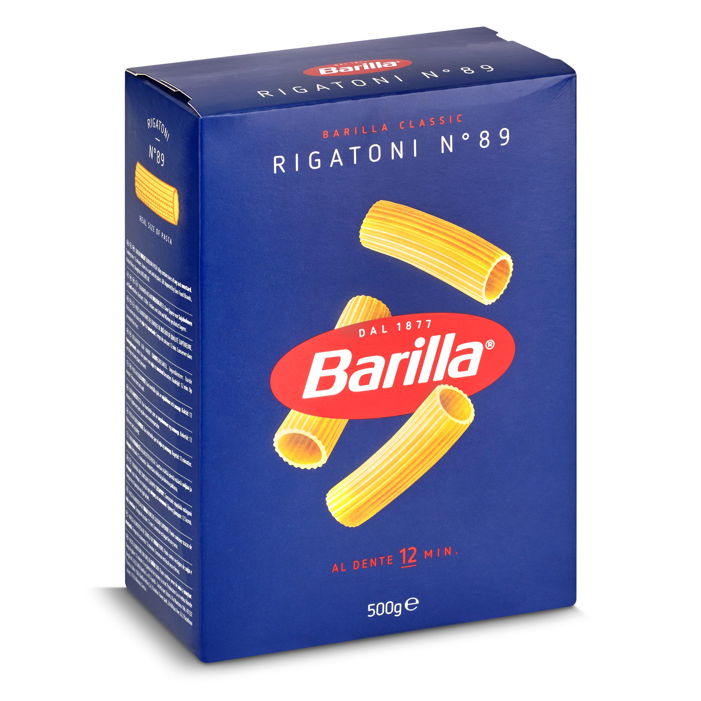 Pasta rigatoni nº 89 Barilla caja 500 g