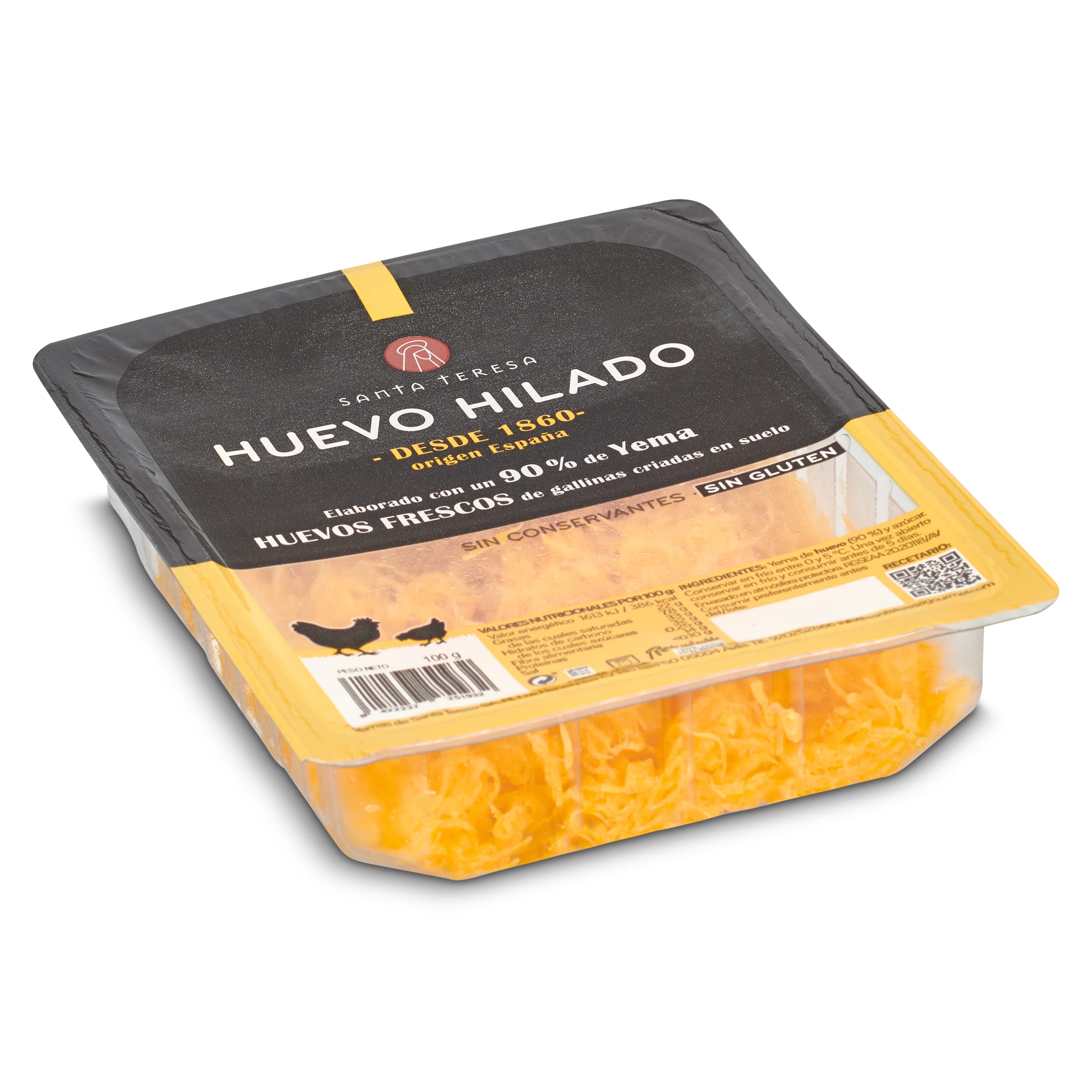 SANTA TERESA huevo hilado bandeja 100 gr