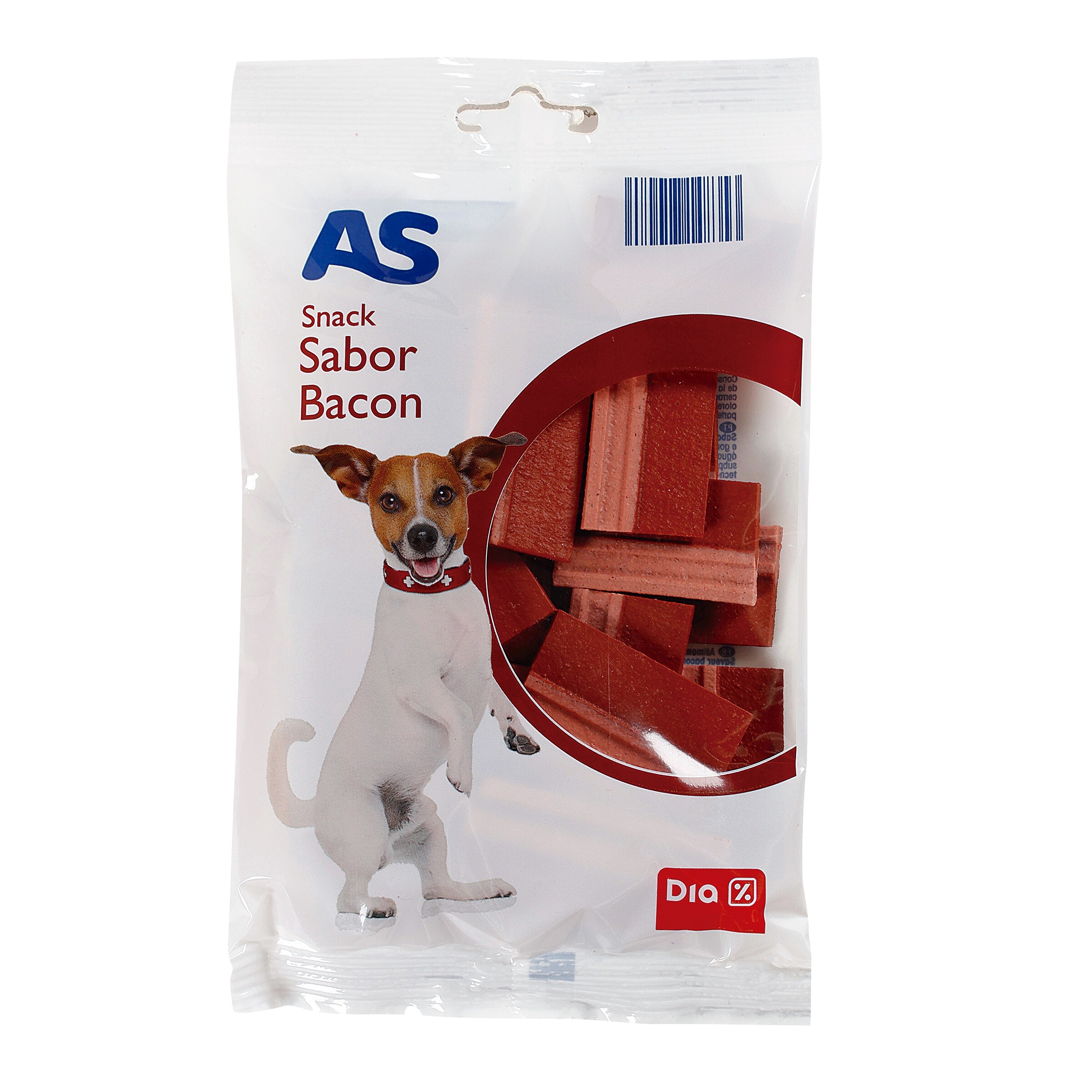 AS snack para perros sabor bacon bolsa 120 gr