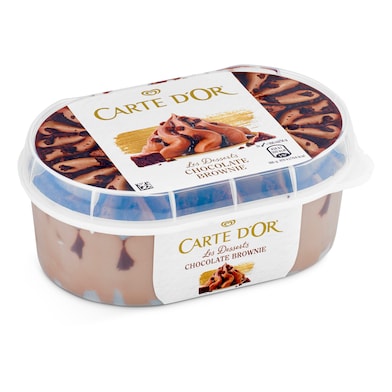 Helado de chocolate brownie Carte d'or tarrina 500 g - Supermercados DIA