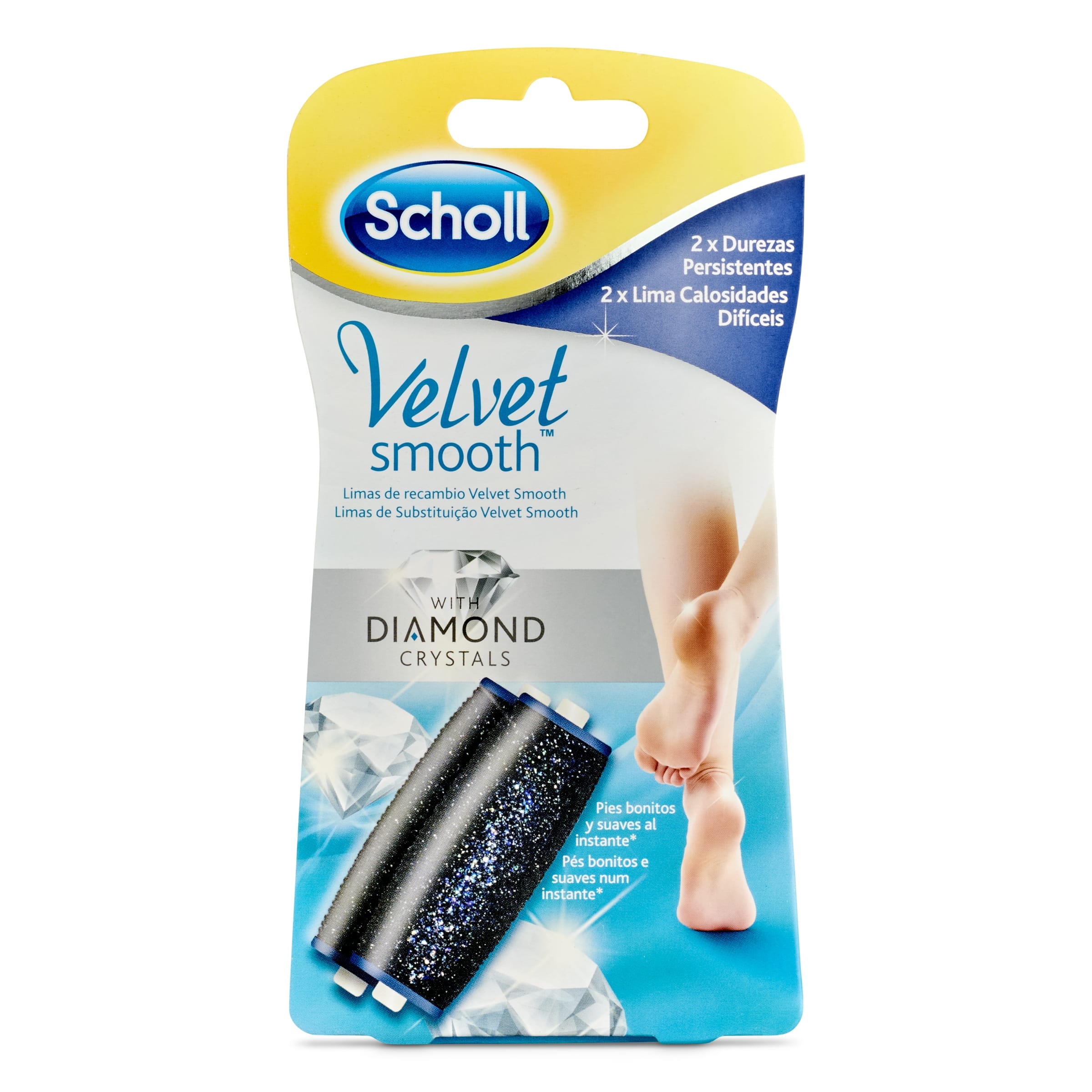 SCHOLL Velvet smooth cabezal lima eléctronica recambio envase 1 ud