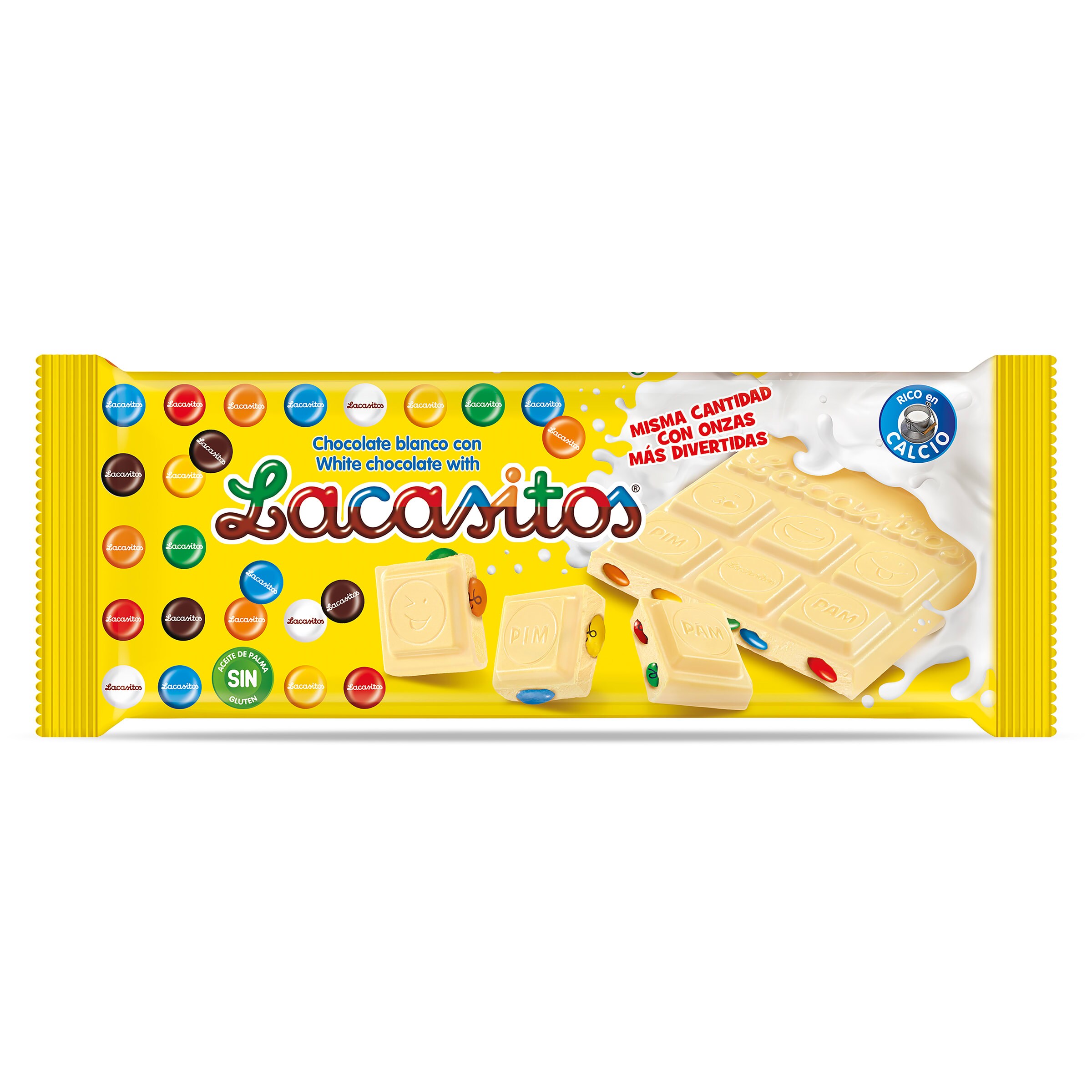 LACASITOS chocolate blanco con lacasitos tableta 100 gr