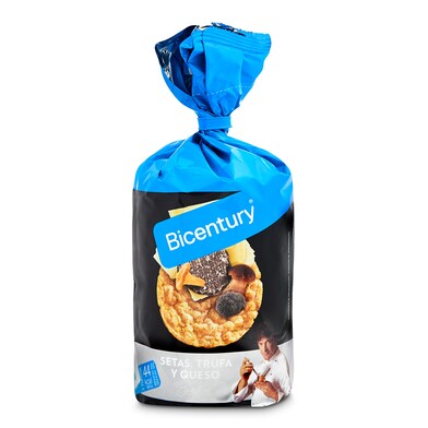 Tortitas de maíz sabor setas, trufa y queso Bicentury bolsa 124 g-0 Tortitas de maíz sabor setas, trufa y queso Bicentury bolsa 124 g-0