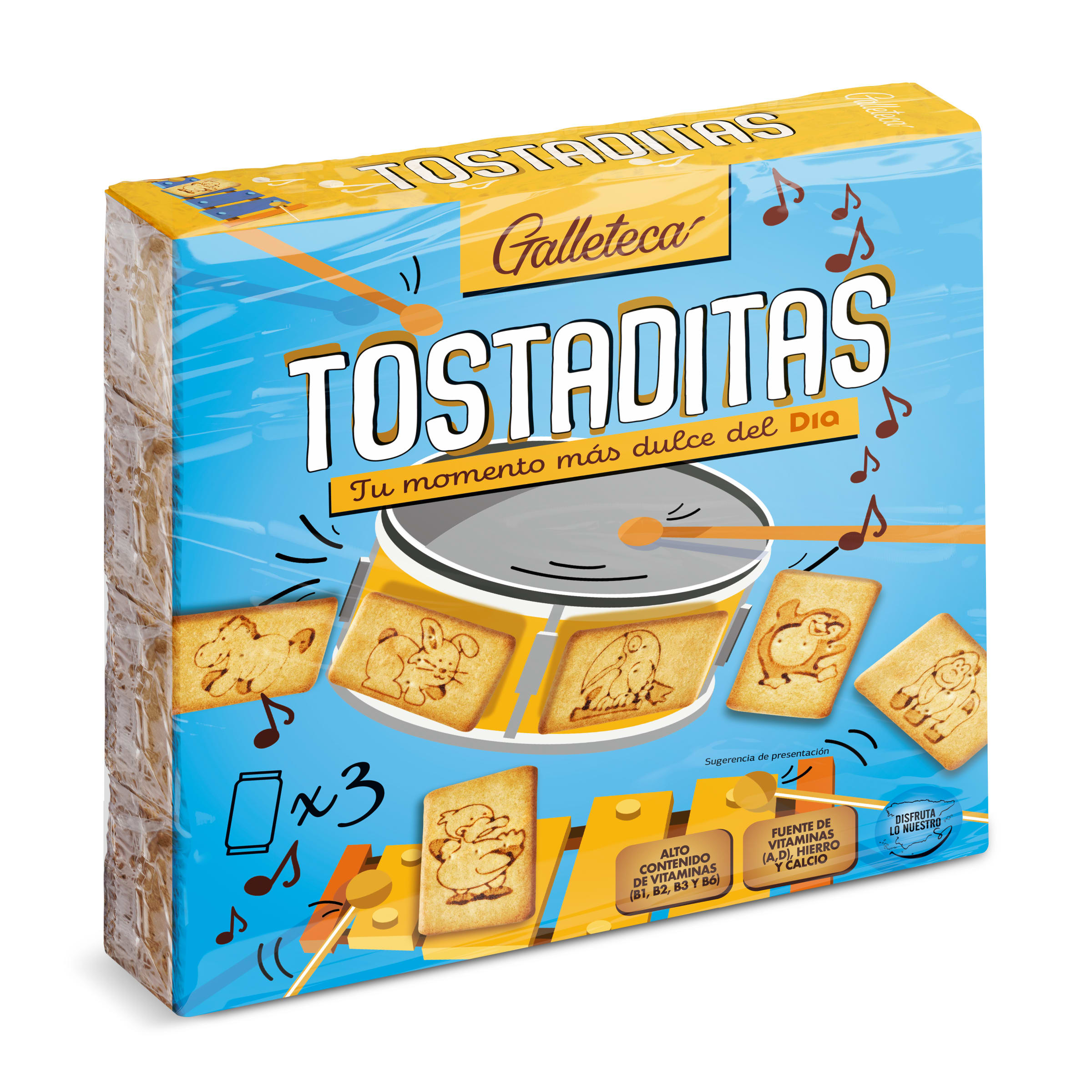 DIA GALLETECA galletas tostaditas paquete 600 gr