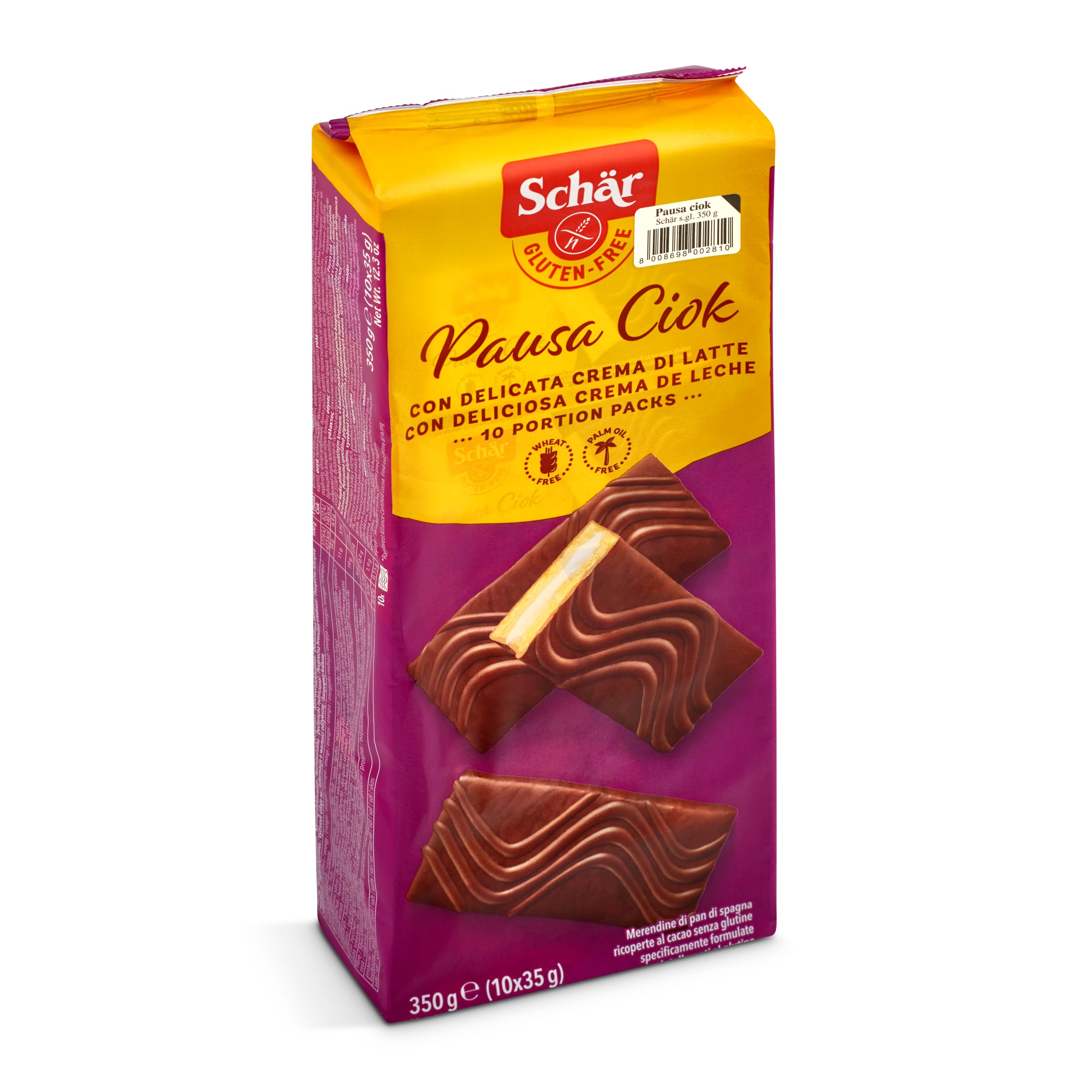 DR. SCHAR merienda dietética pausa ciok paquete 350 gr