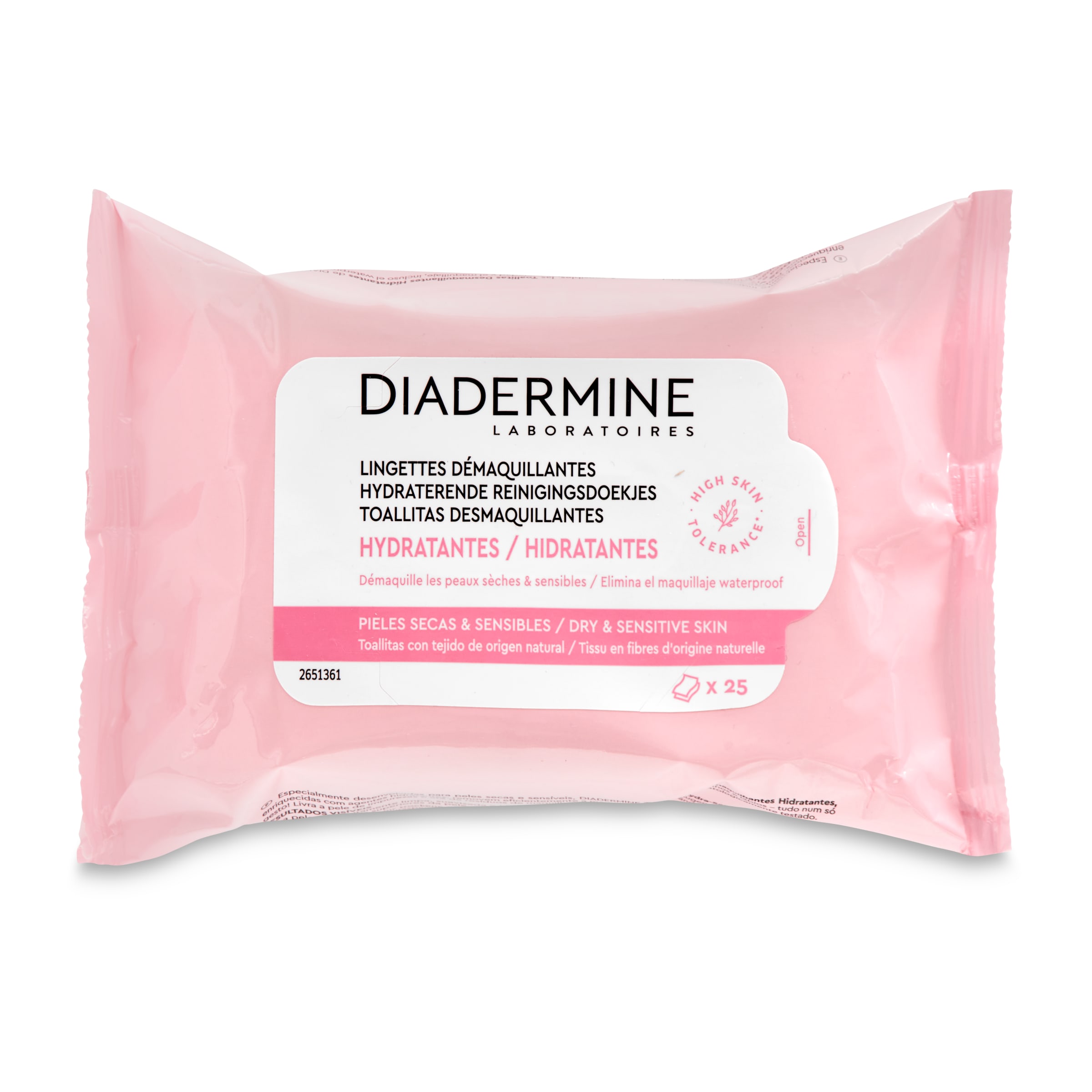 DIADERMINE toallitas desmaquillantes piel normal/mixta envase 25 uds