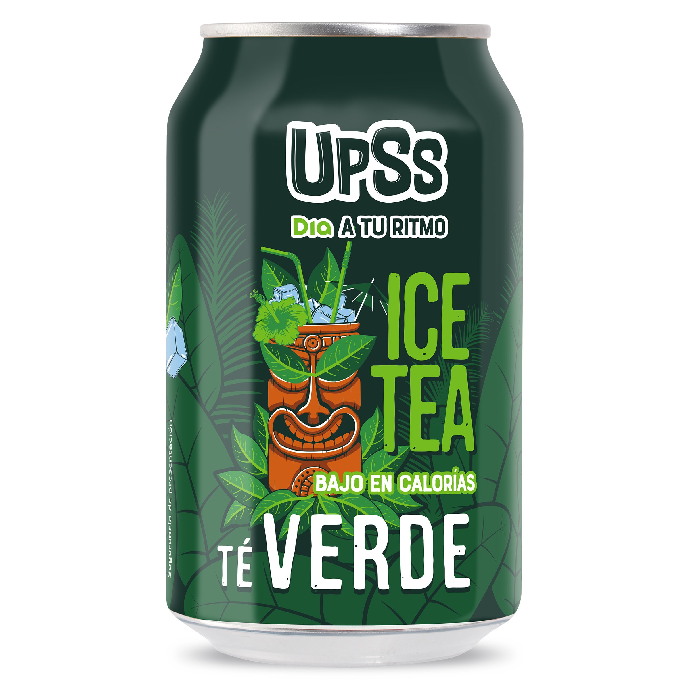 DIA UPSS refresco de té verde lata 33 cl