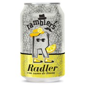 Cerveza radler con zumo de limón Ramblers de Dia lata 33 cl