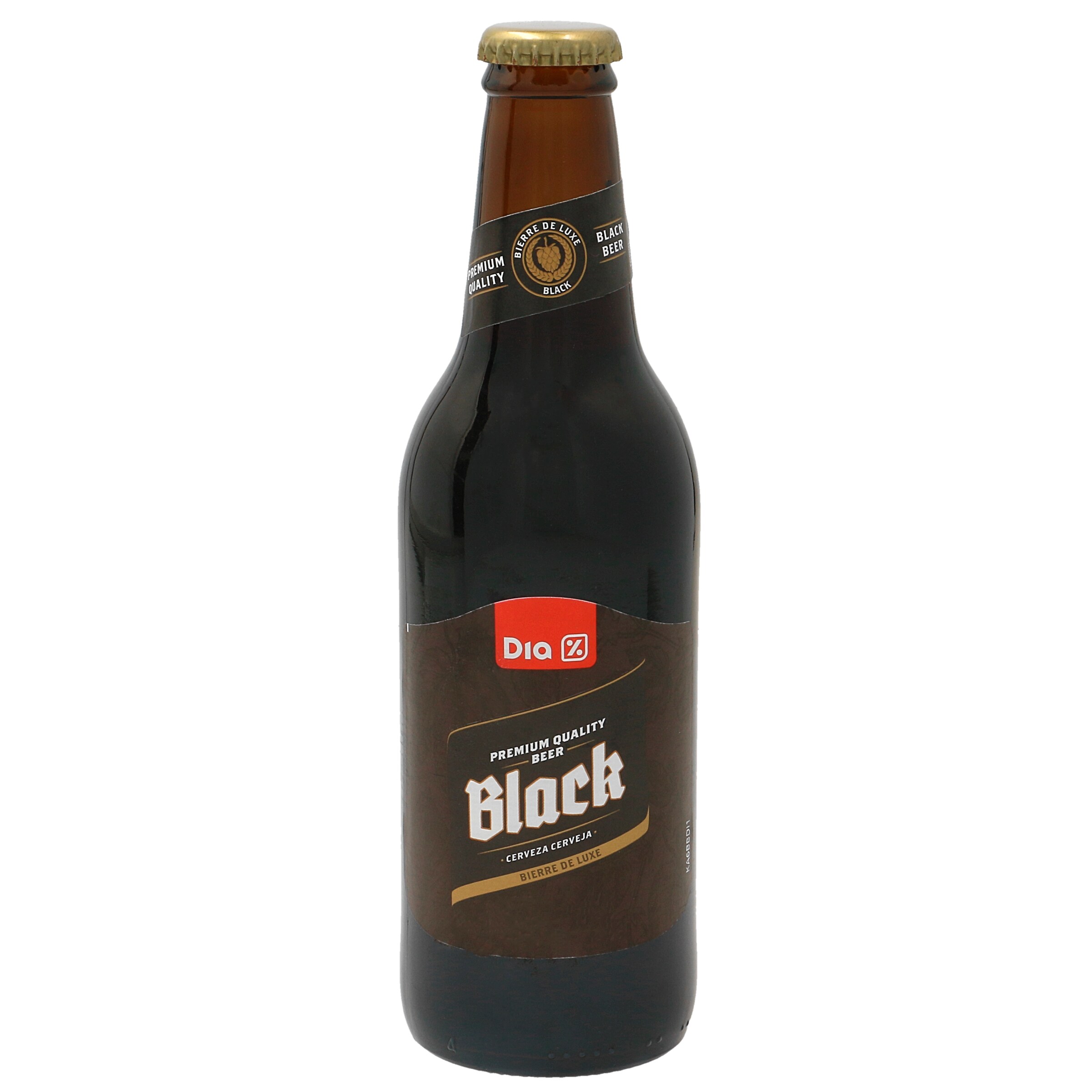 DIA cerveza negra botella 33 cl