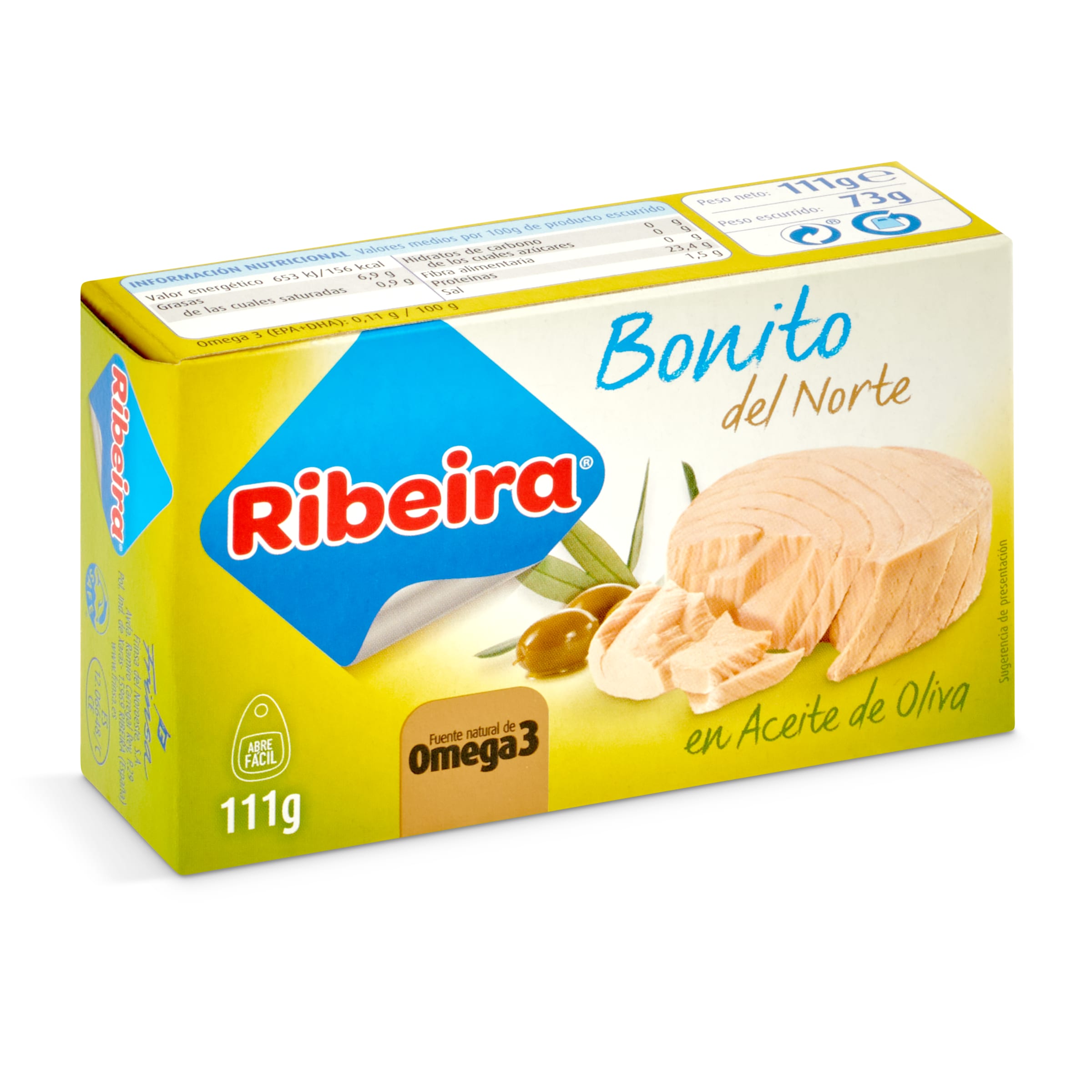 RIBEIRA bonito del norte en aceite de oliva lata 73 gr