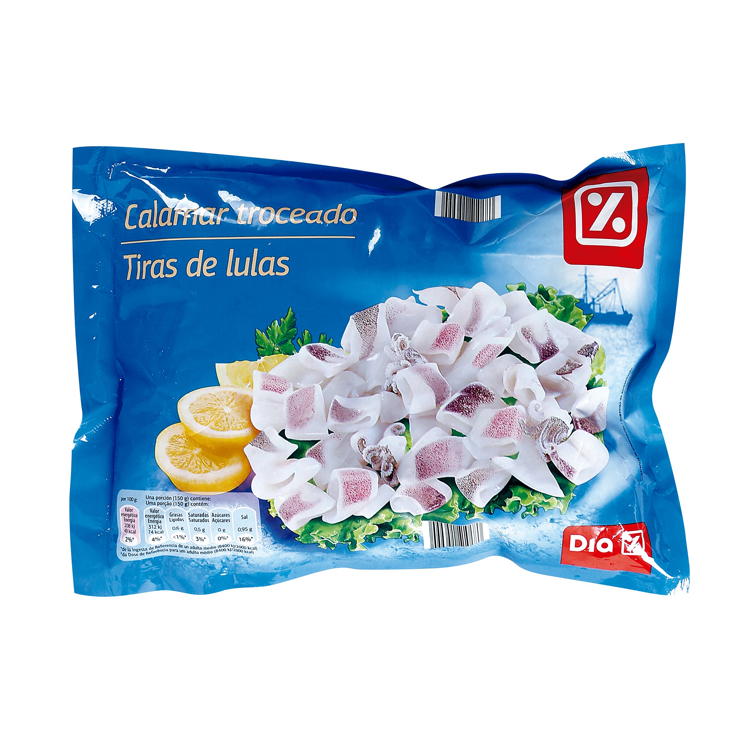 DIA calamar troceado bolsa 450 gr
