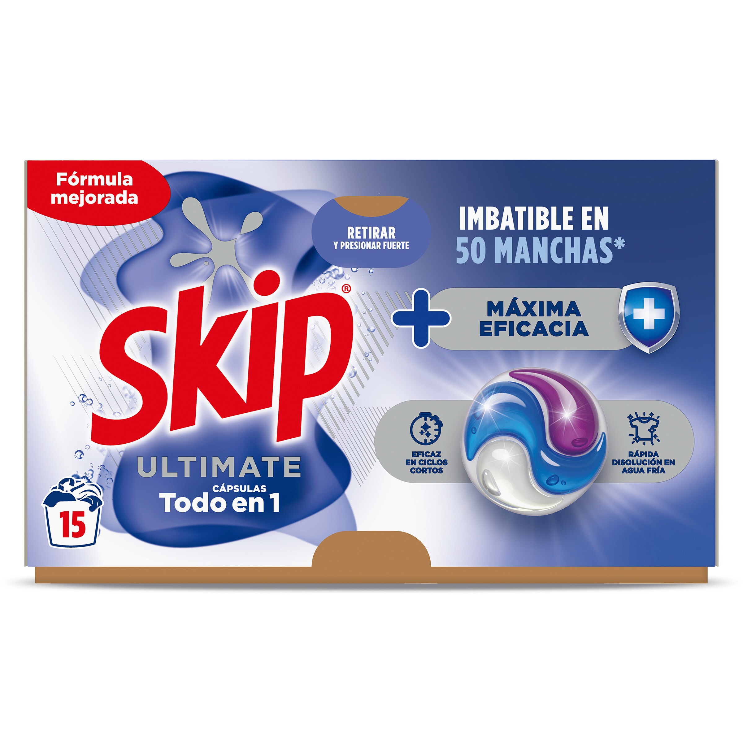Detergente máquina máxima eficacia Skip caja 15 lavados