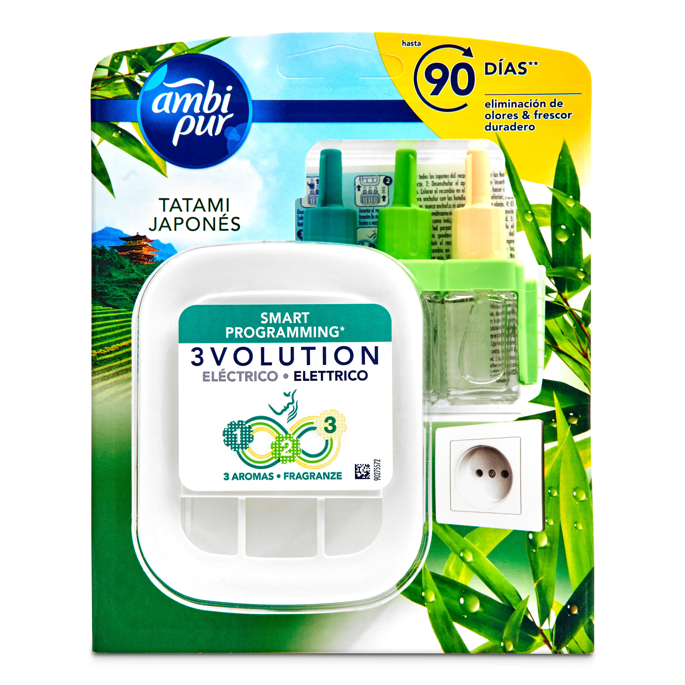 AMBI PUR ambientador eléctrico aroma tatami japonés aparato + recambio 1 ud