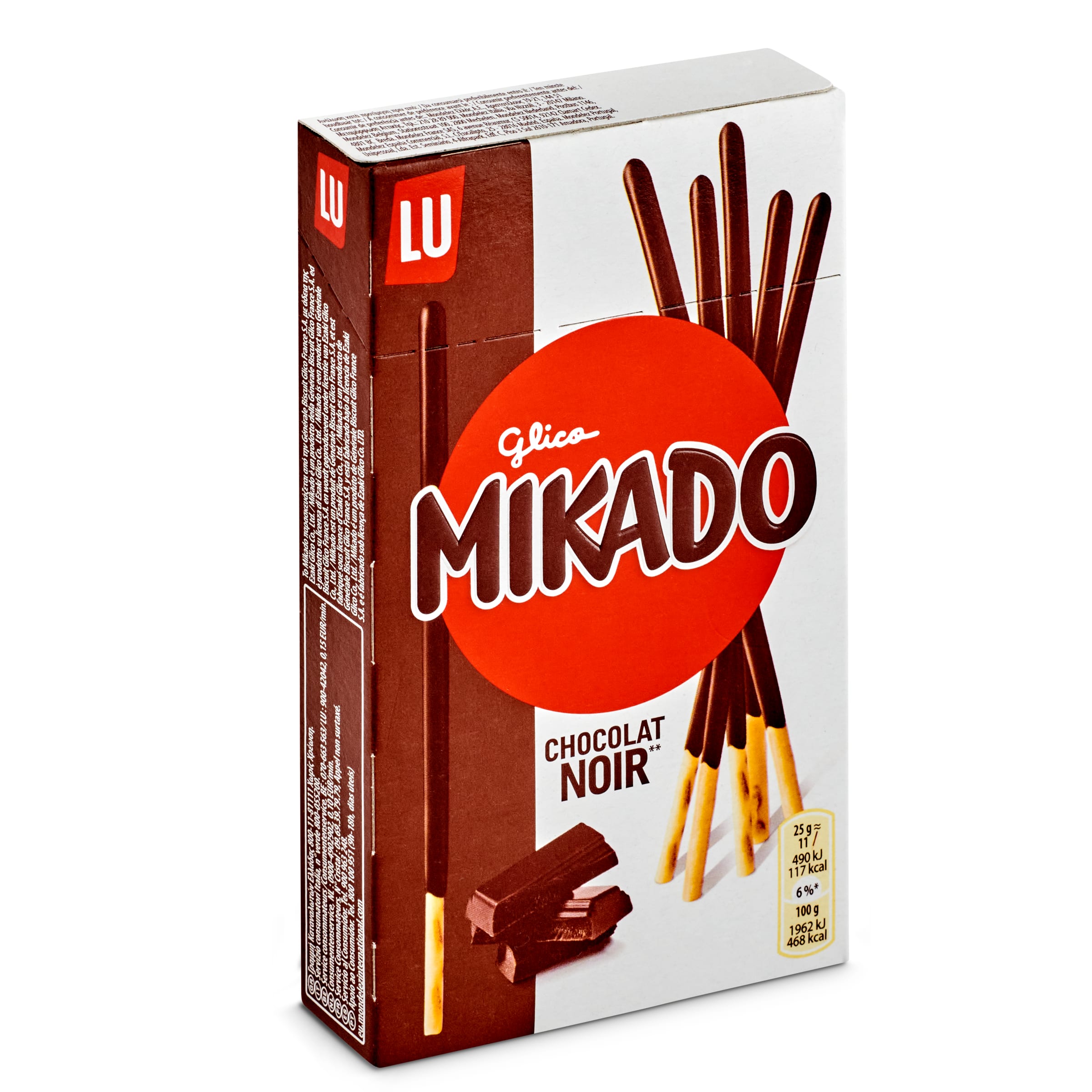 LU Mikado palitos de galleta recubiertos de chocolate caja 75 gr