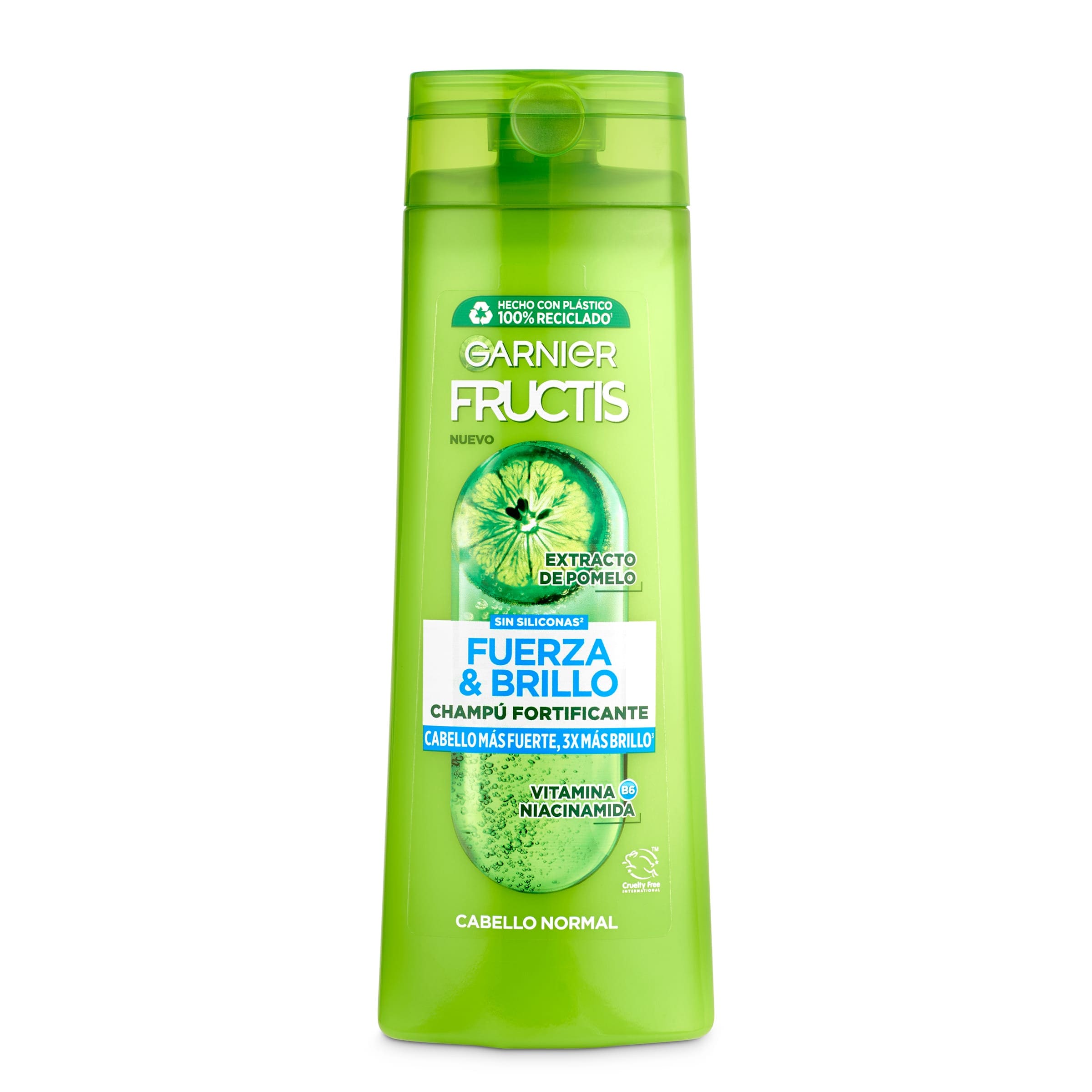 Champú fortificante fuerza y brillo cabello normal Fructis botella 300 ml -  Supermercados DIA