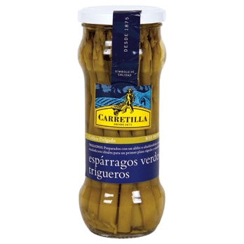 CARRETILLA espárragos verdes 9/33 frasco 190 gr