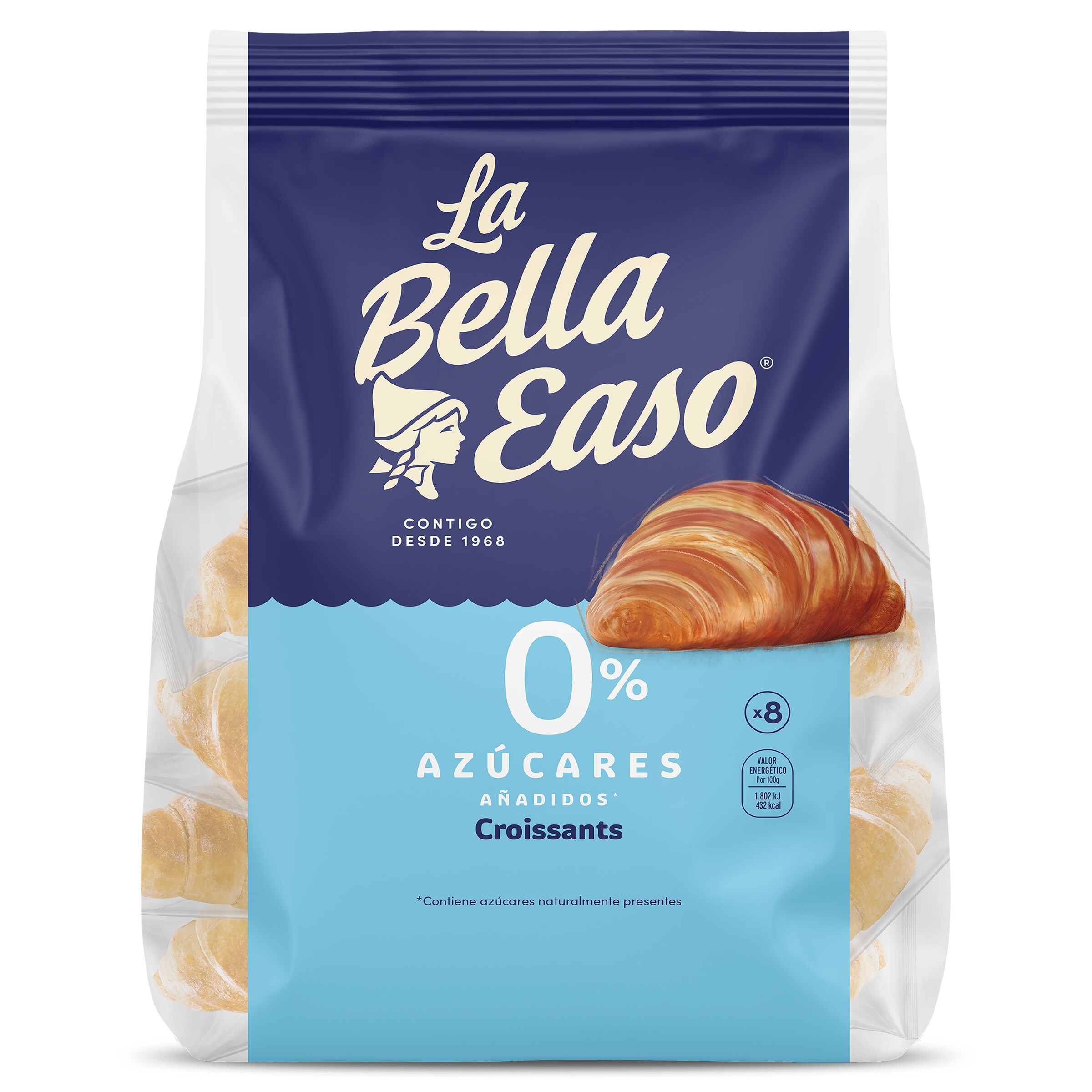 Croissants 0% azúcar añadido La bella easo 240 g