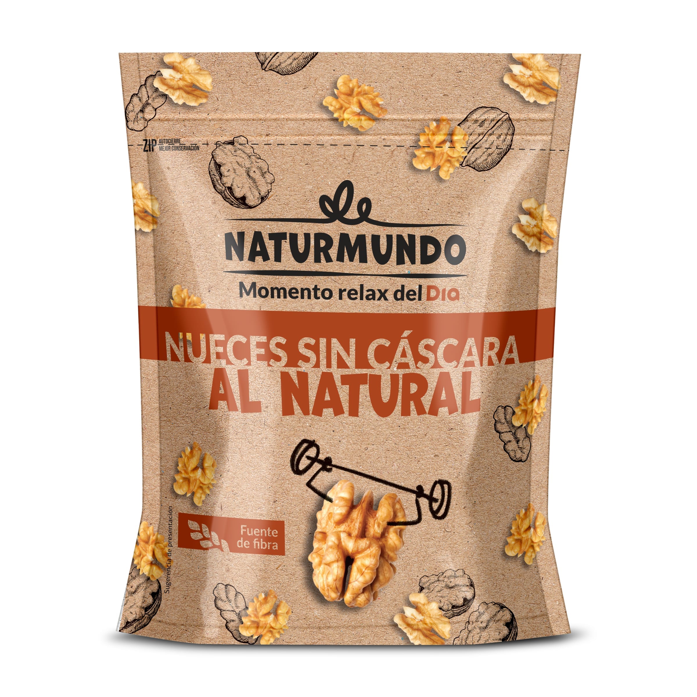 Nueces sin cáscara al natural NATURMUNDO BOLSA 200 GR - Supermercados DIA