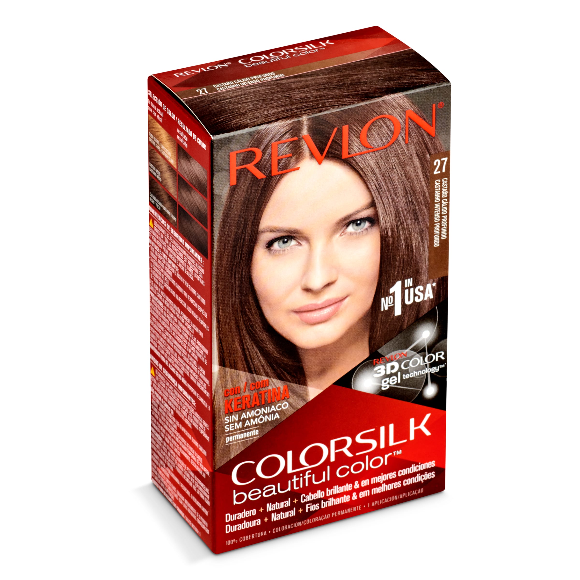 COLORSILK tinte Castaño Cálido Profundo Nº 27 caja 1 ud