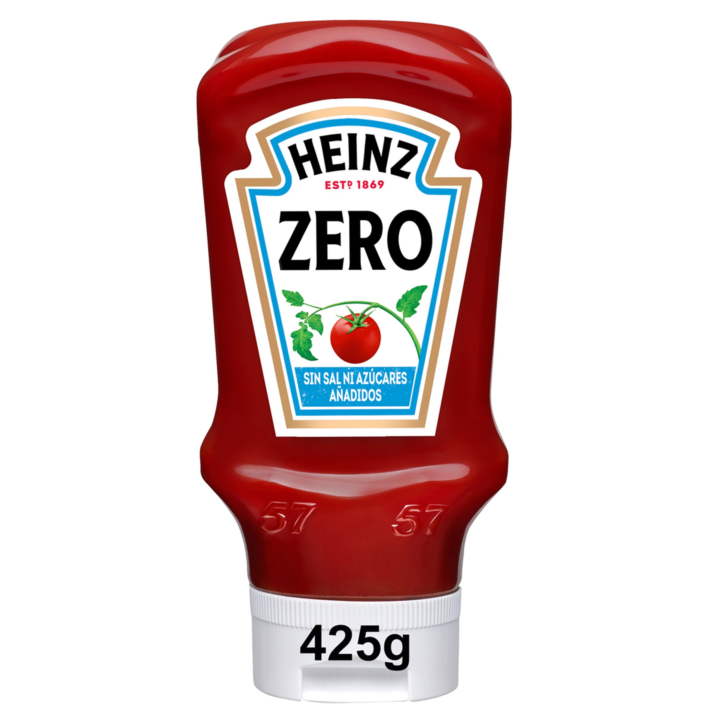 HEINZ ketchup zero top down bote 425 gr