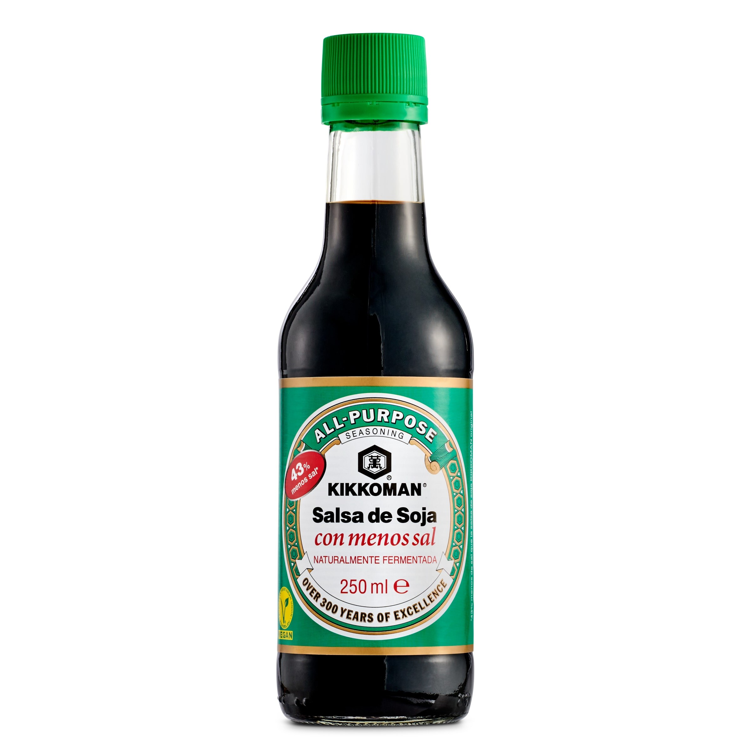 KIKKOMAN salsa de soja con menos sal botella 250 ml