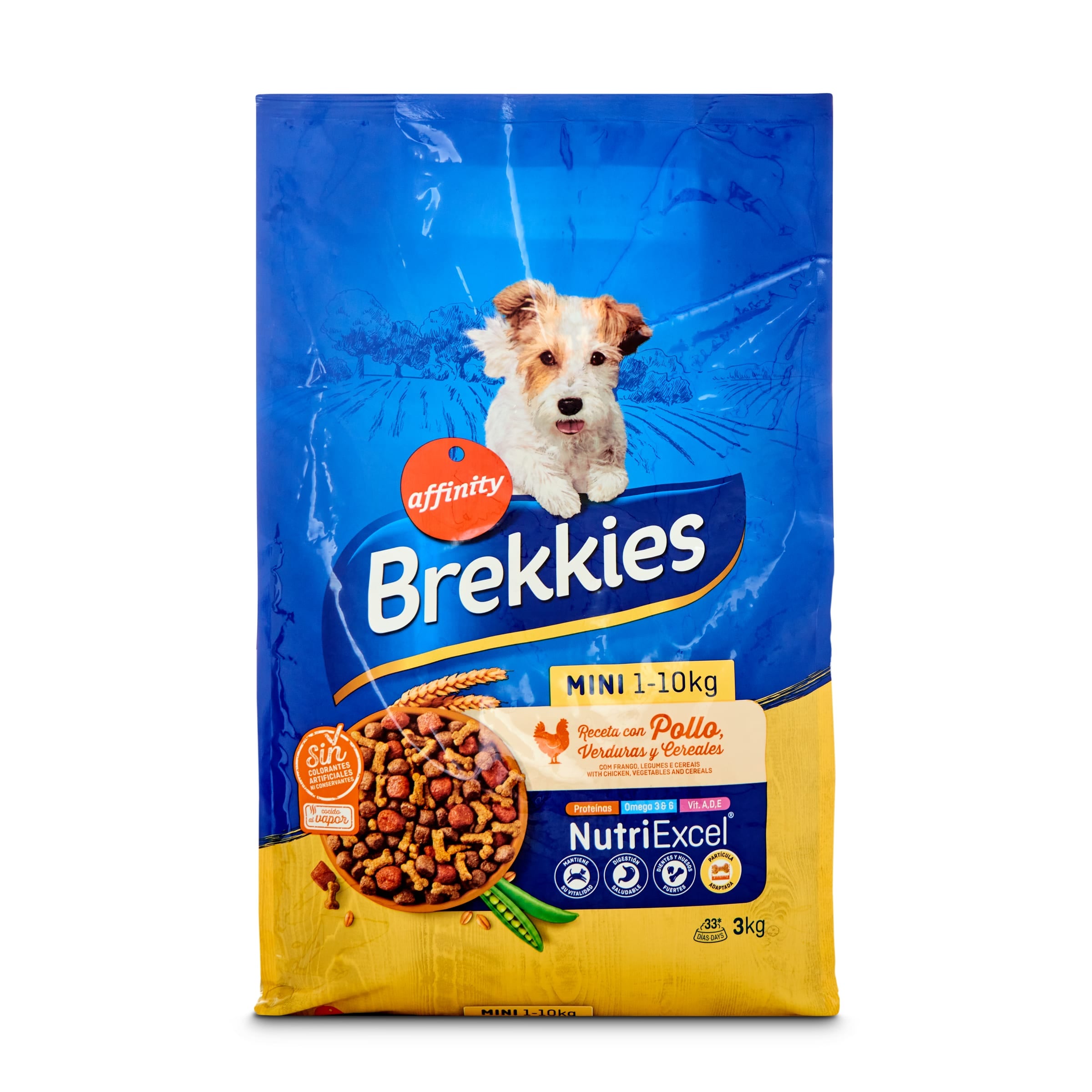 Pienso de buey, verduras y cereales para perros Mini Tenderissimo Brekkies  1 Kg. por 4,69 de Carrefour | Preciosdesupers.es