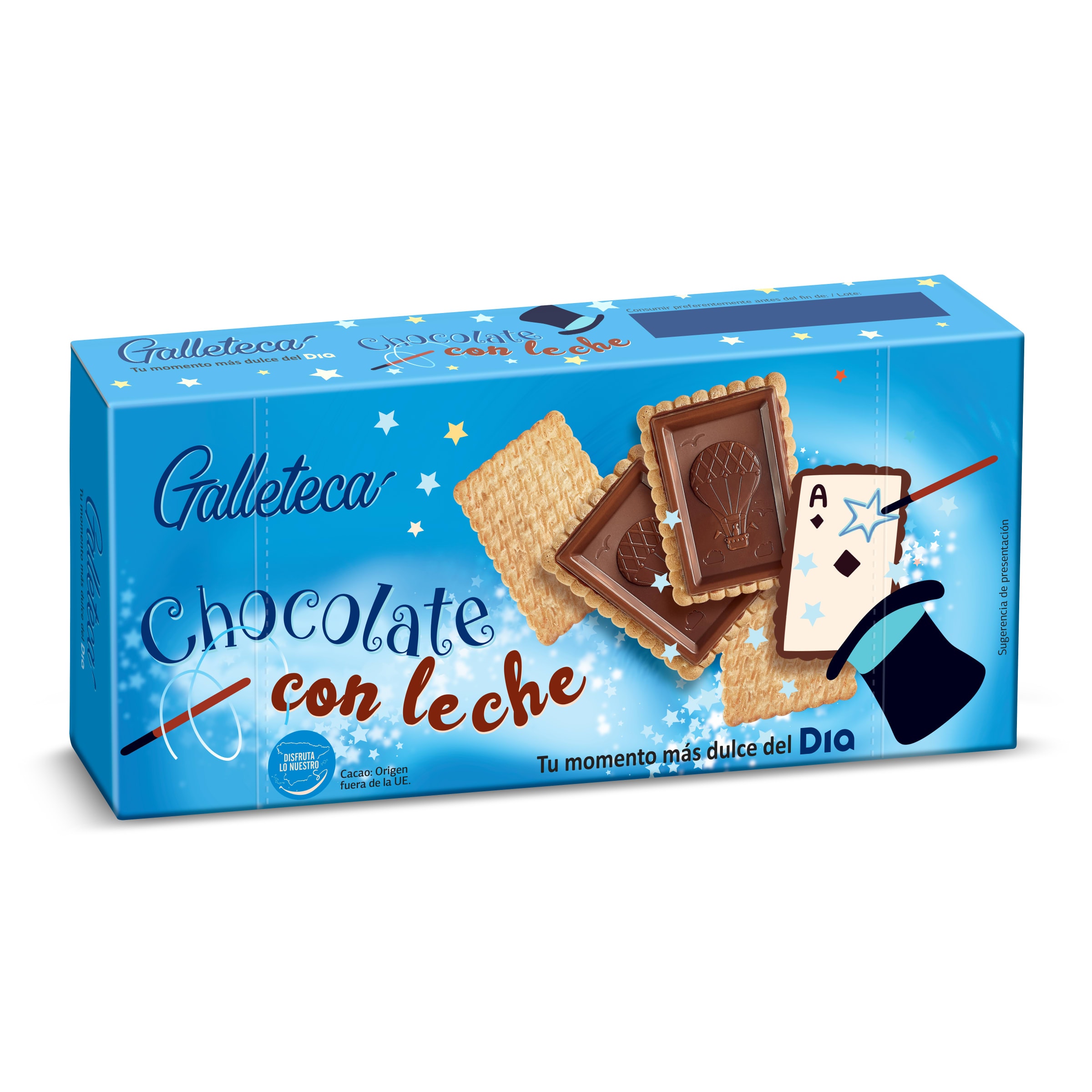 Galletas cubiertas de chocolate con leche GALLETECA CAJA 150 GR -  Supermercados DIA