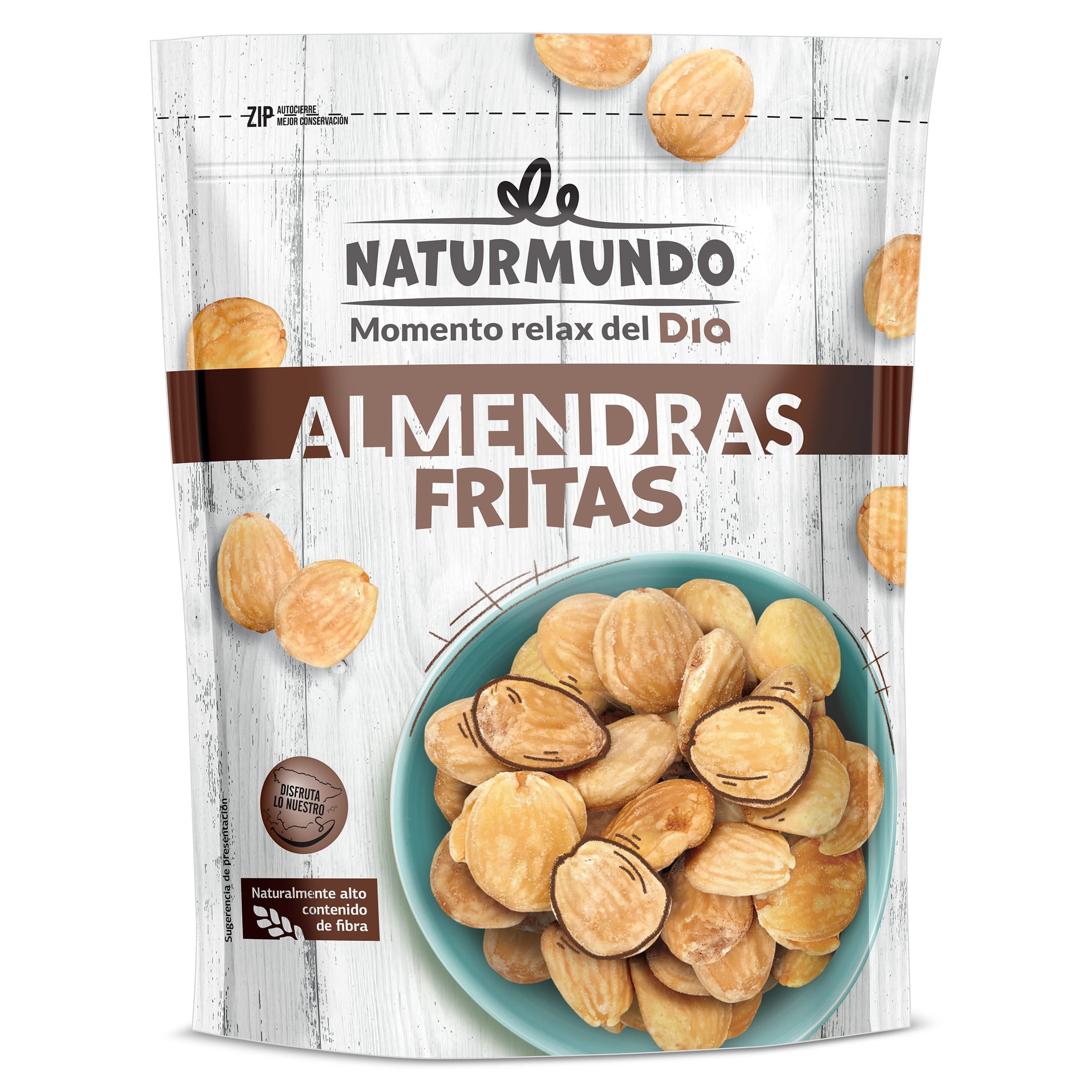 DIA NATURMUNDO almendras fritas bolsa 200 gr