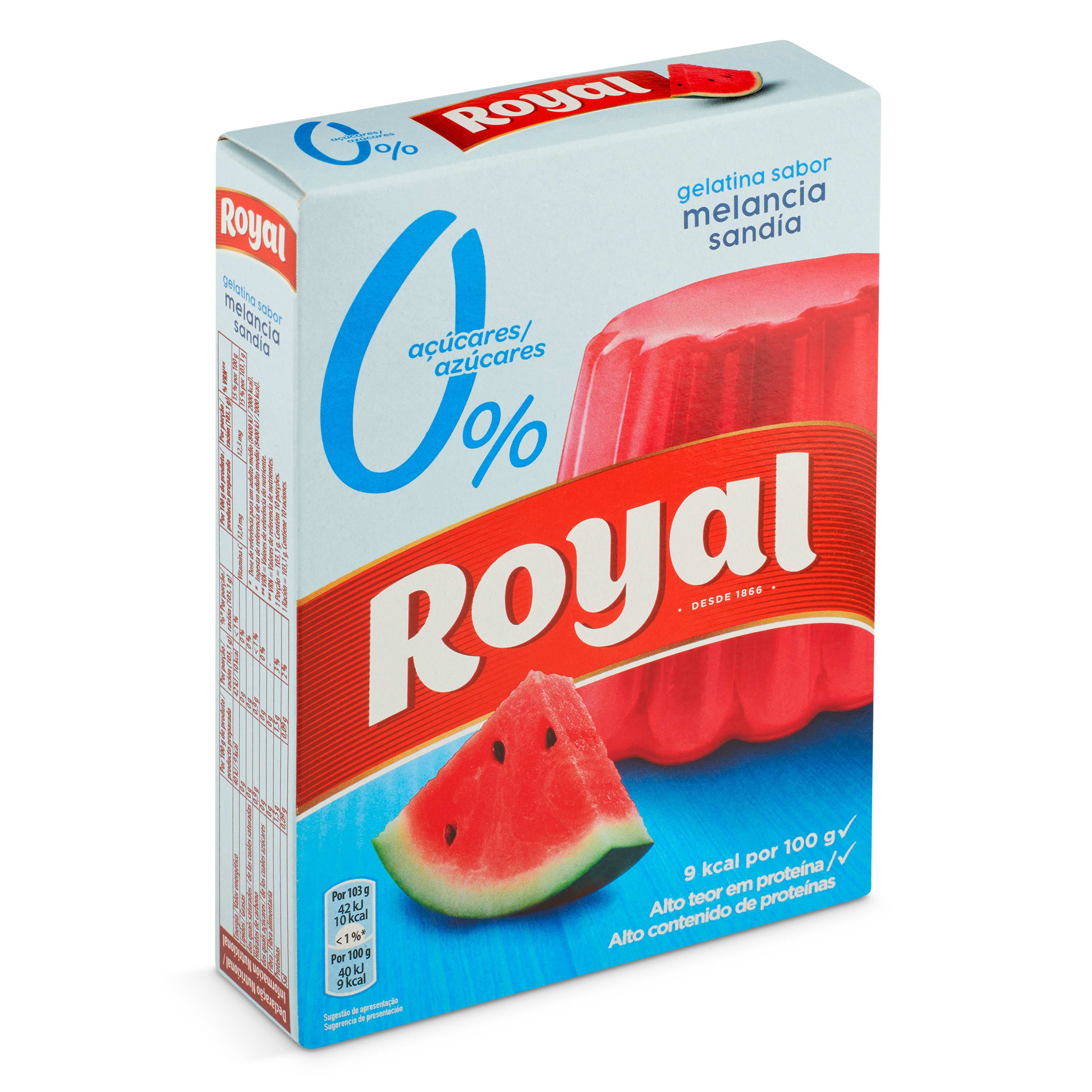 Gelatina sabor sandía sin azúcar Royal caja 31 g - Supermercados DIA