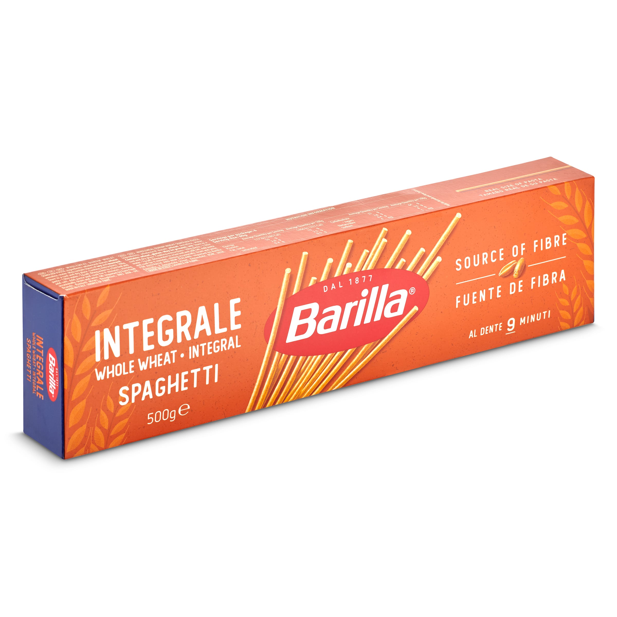 BARILLA espagueti integral caja 500 gr