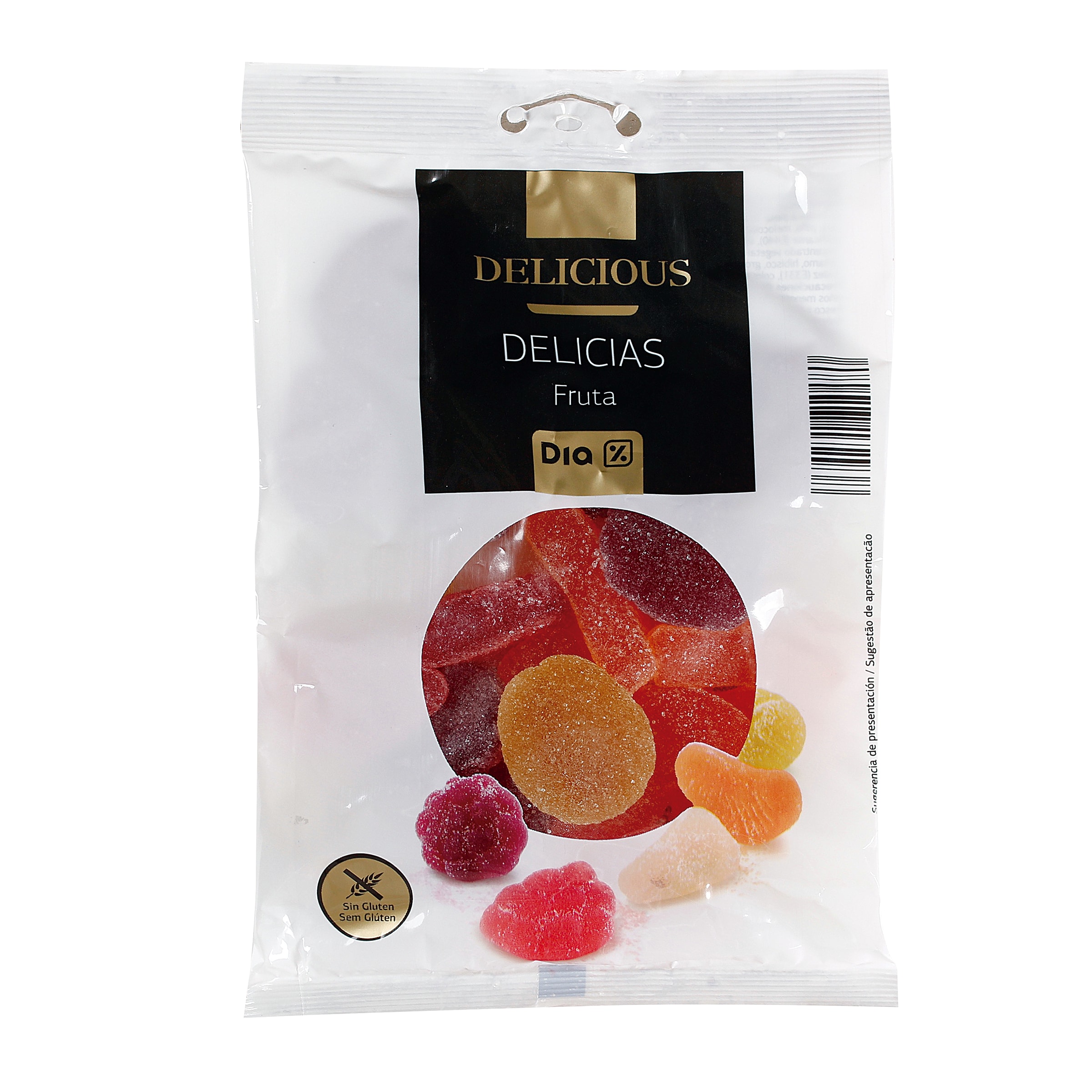 DIA DELICIOUS golosinas de fruta delicias bolsa 250 gr