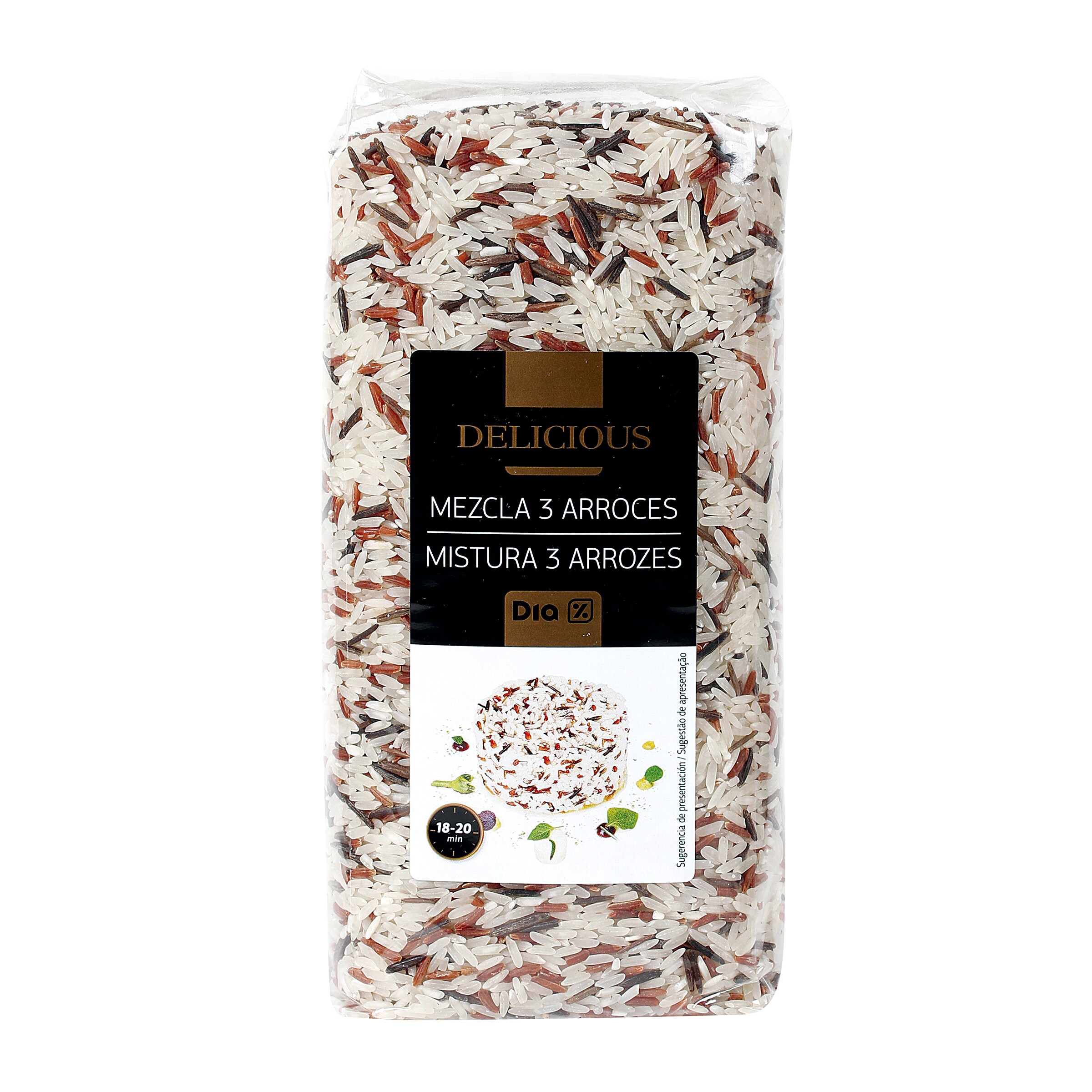 DIA DELICIOUS mezcla de 3 arroces paquete 1 Kg