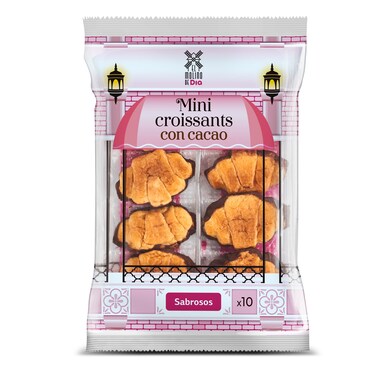 Mini croissants con cacao El molino de Dia bolsa 150 g-0 Mini croissants con cacao El molino de Dia bolsa 150 g-0